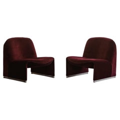 Giancarlo Piretti "Alky" Lounge Chairs for Anonima Castelli, 1970, Set of 2