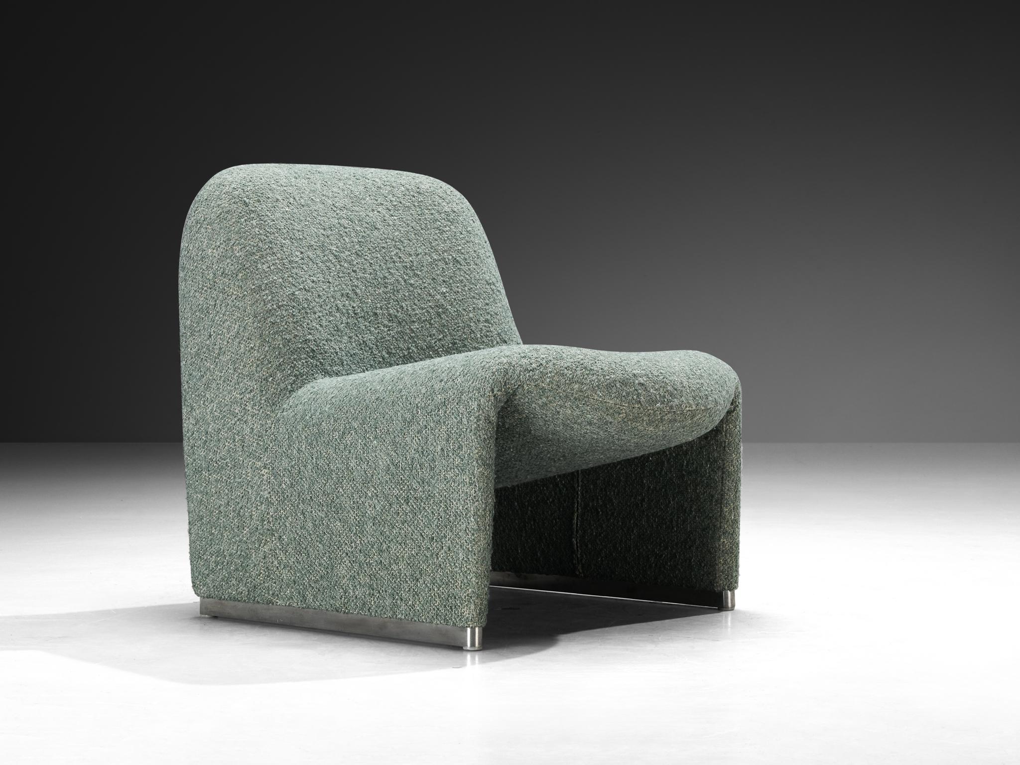 Chaises longues 'Alky' de Giancarlo Piretti en tissu vert menthe en vente 3