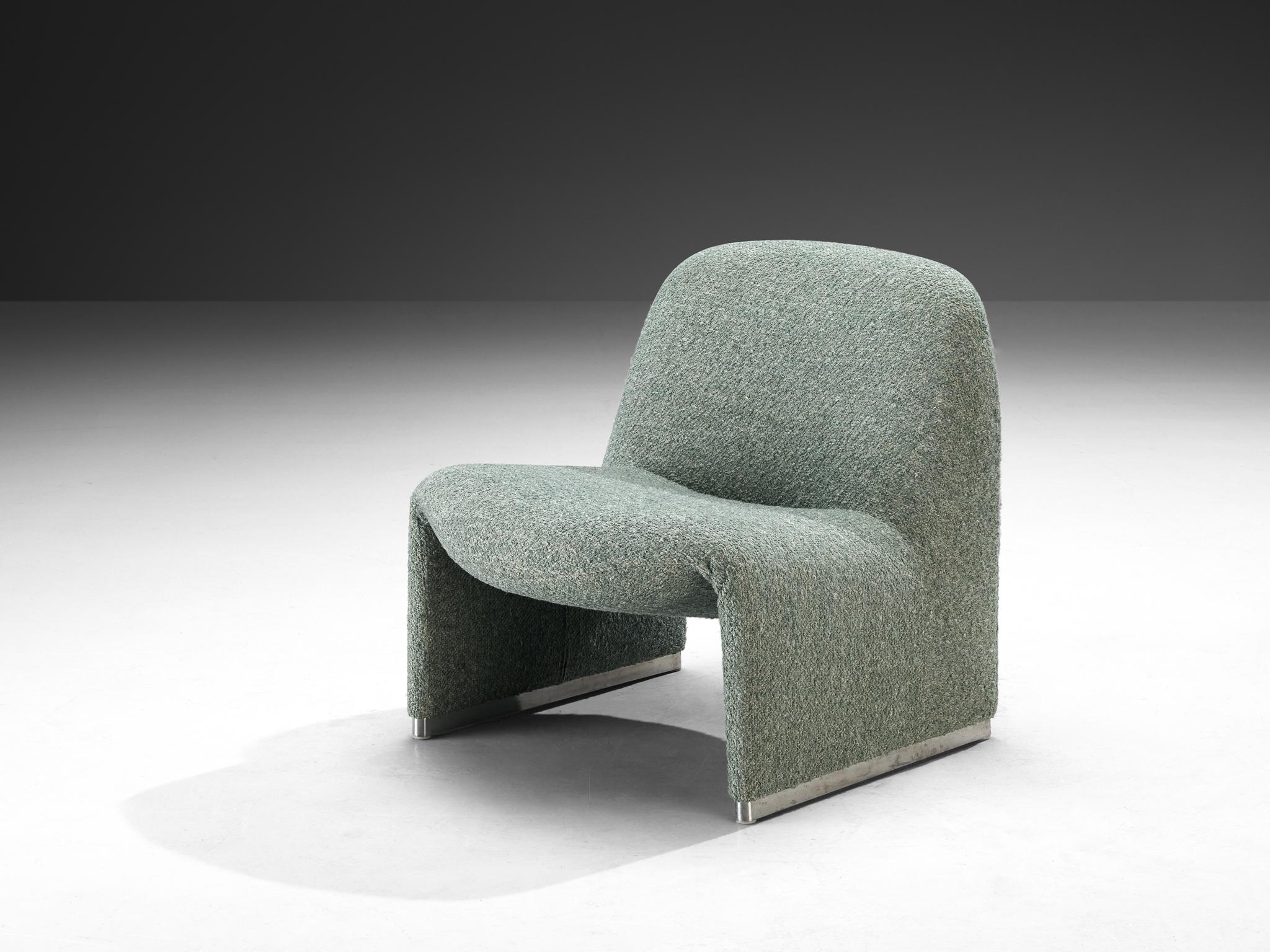 Chaises longues 'Alky' de Giancarlo Piretti en tissu vert menthe Bon état - En vente à Waalwijk, NL