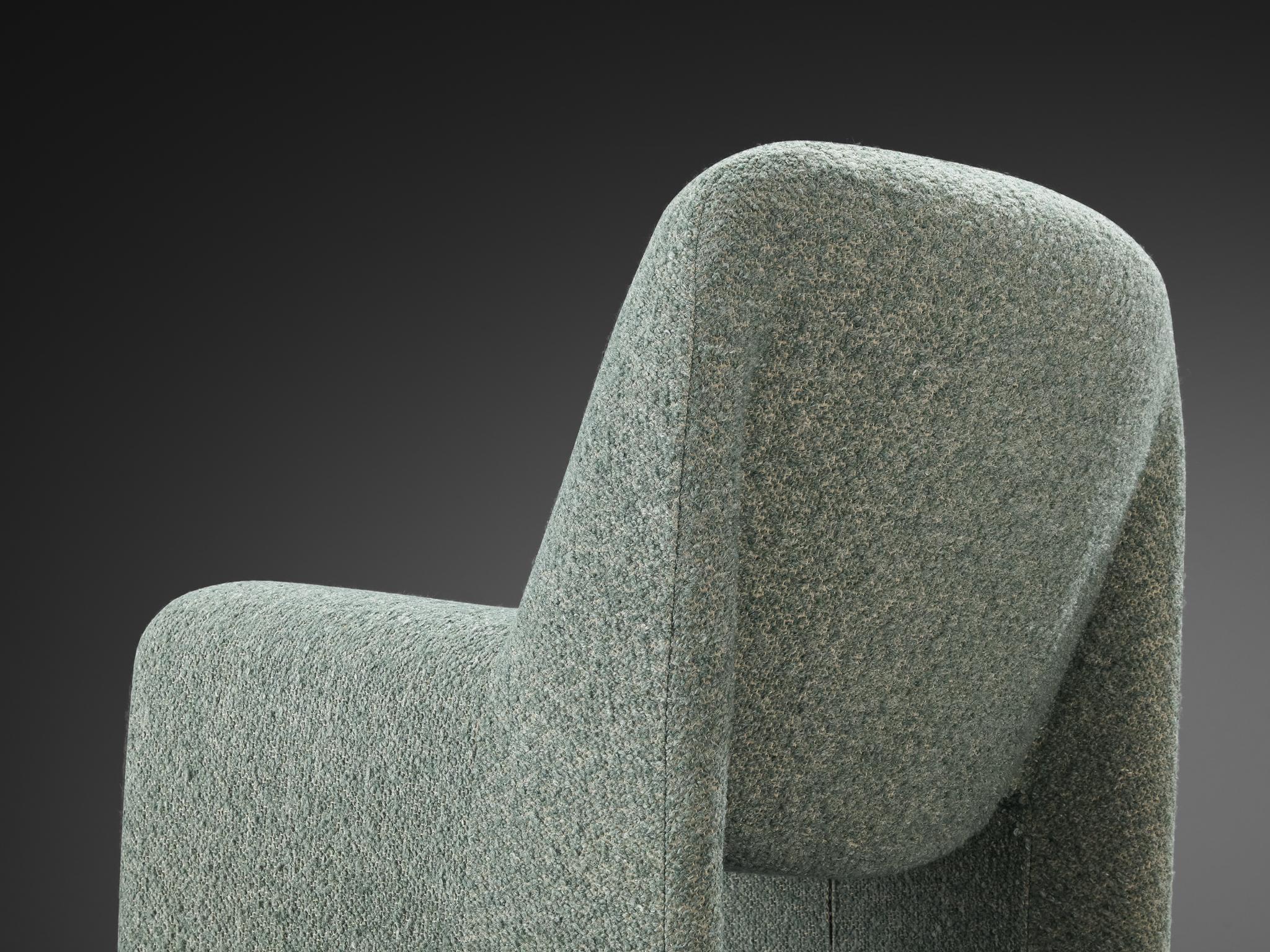 Fin du 20e siècle Chaises longues 'Alky' de Giancarlo Piretti en tissu vert menthe en vente