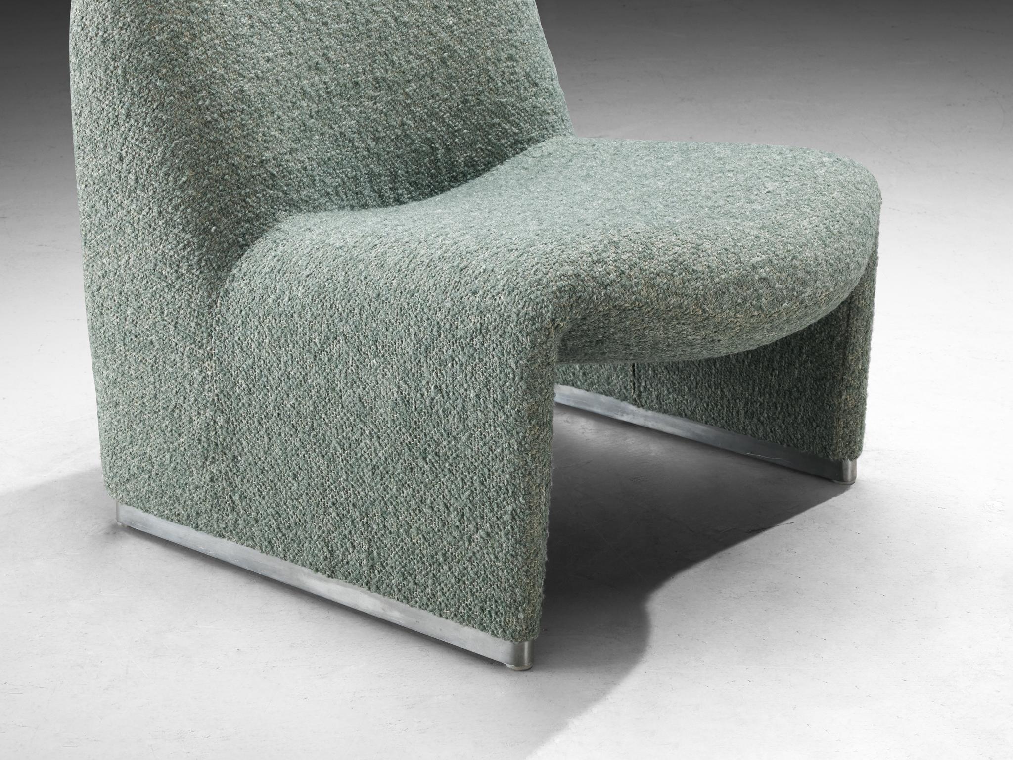 Chaises longues 'Alky' de Giancarlo Piretti en tissu vert menthe en vente 1