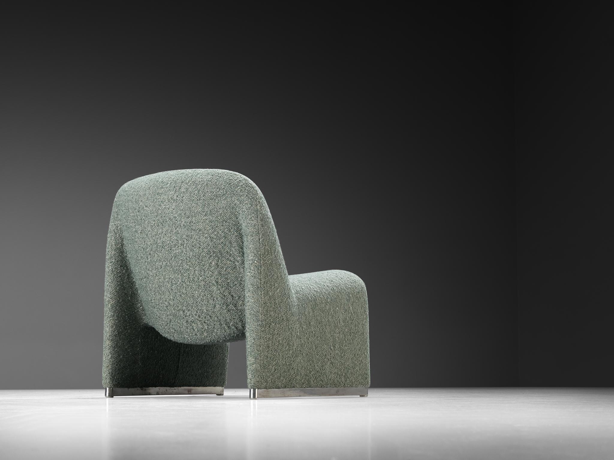 Chaises longues 'Alky' de Giancarlo Piretti en tissu vert menthe en vente 2