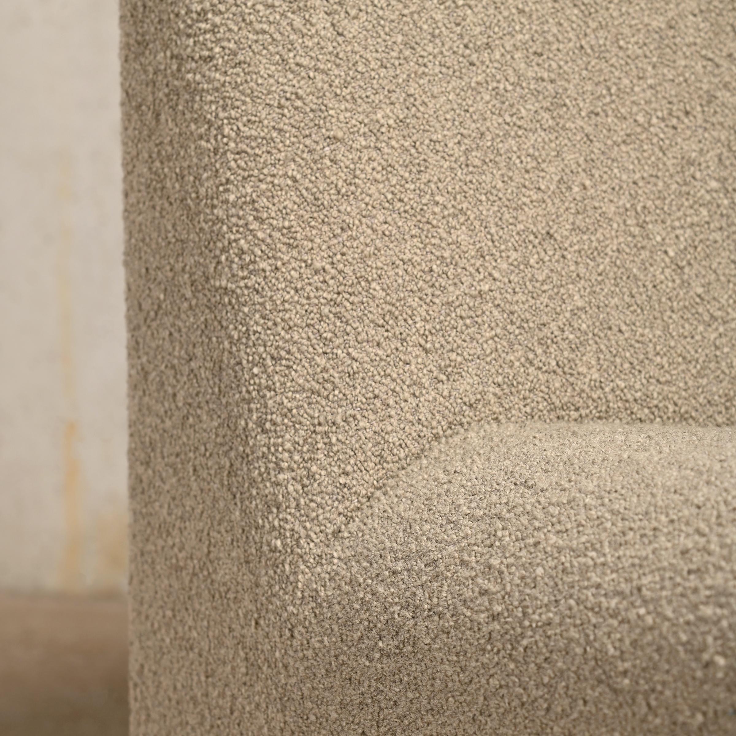 Giancarlo Piretti Alky Lounge Chair in Stone Grey Bouclé Wool, Anonima Castelli For Sale 6