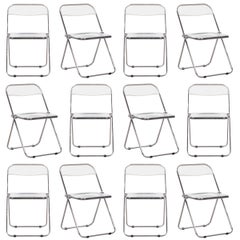 Giancarlo Piretti Folding Plia Chairs for Castelli, Italy