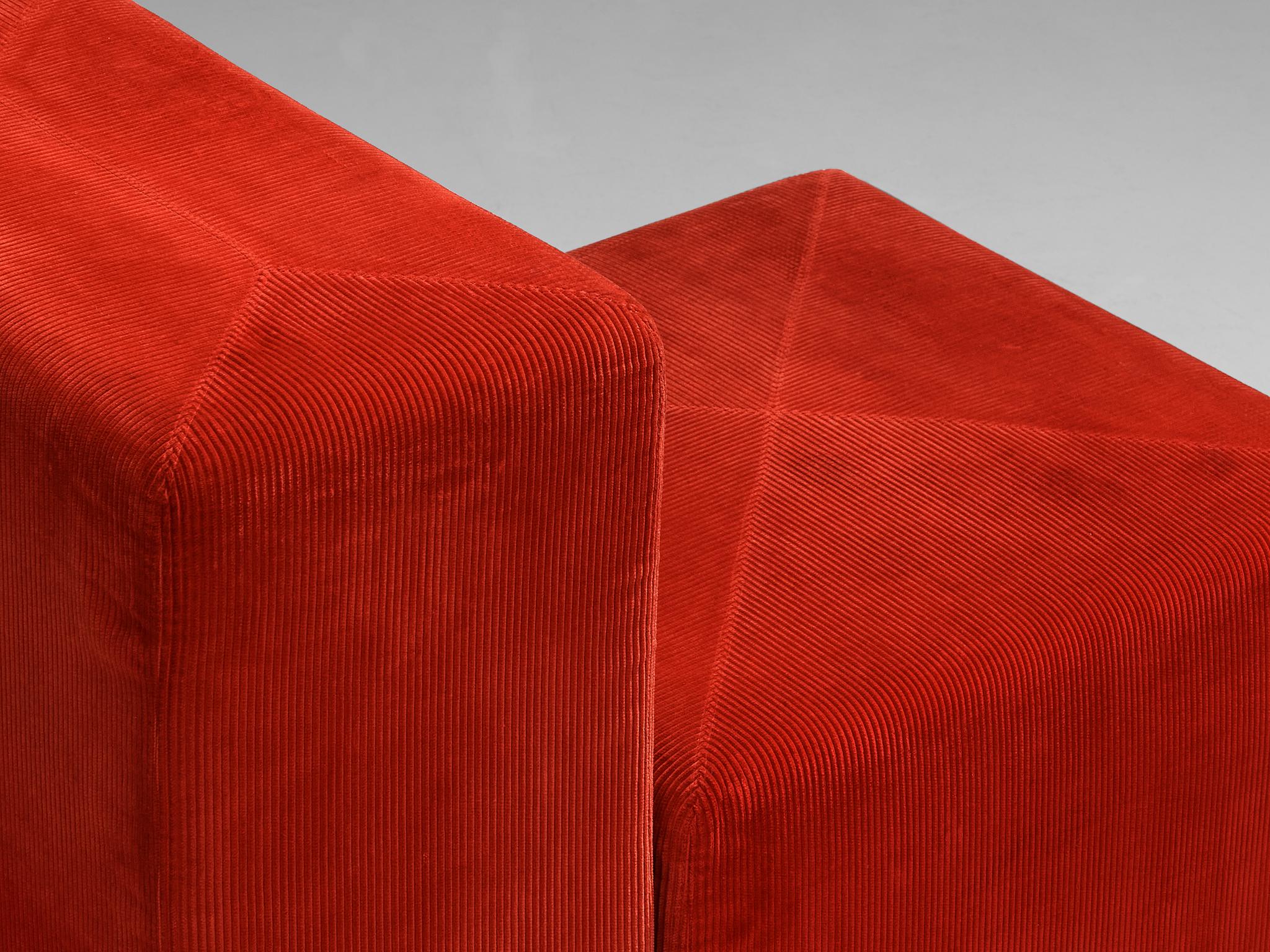 Fabric Giancarlo Piretti for Anonima Castelli 'Sistema 61' Lounge Chair  For Sale