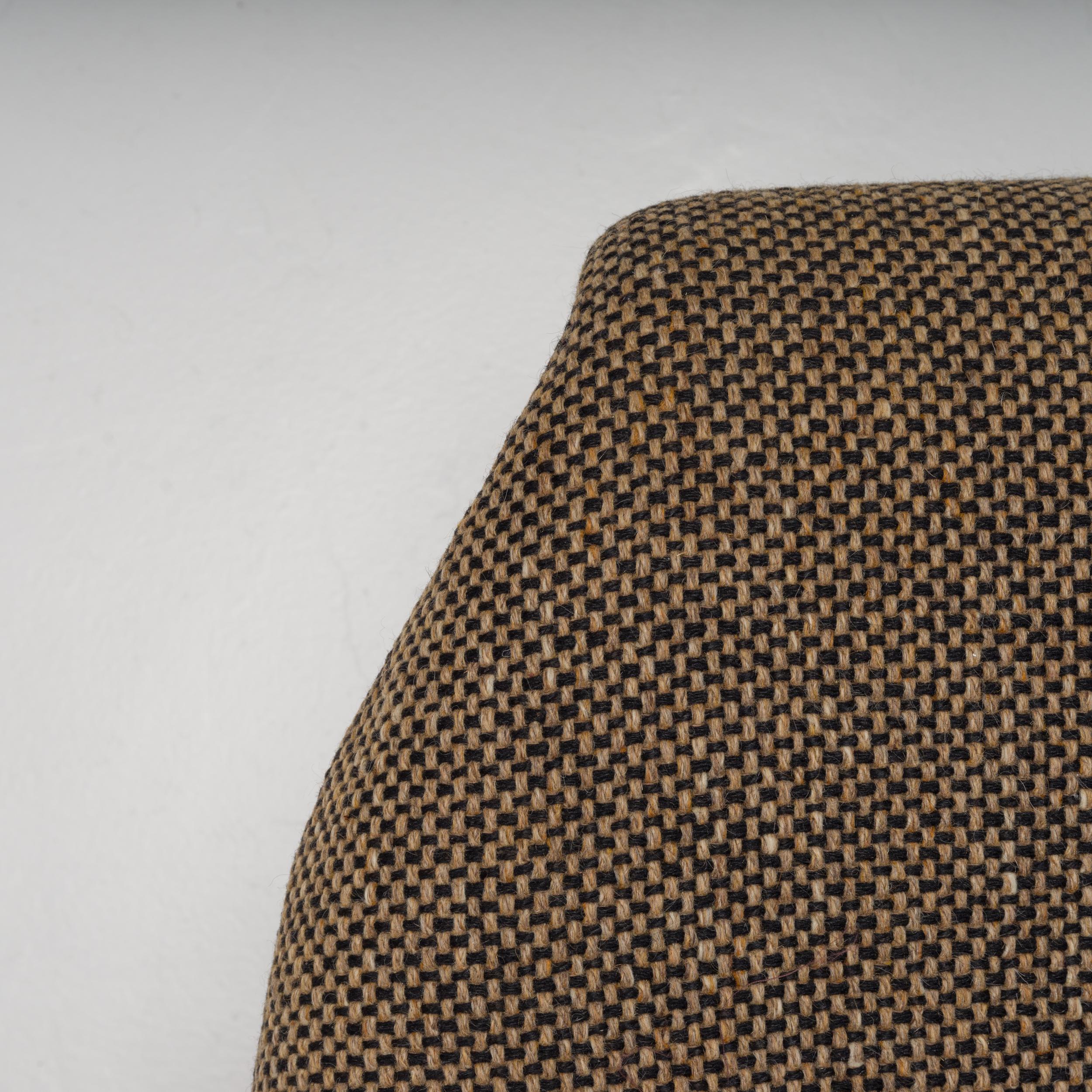 Giancarlo Piretti for Artifort Brown Tweed Alky Chairs, 1970s, Set of 2 In Good Condition In London, GB