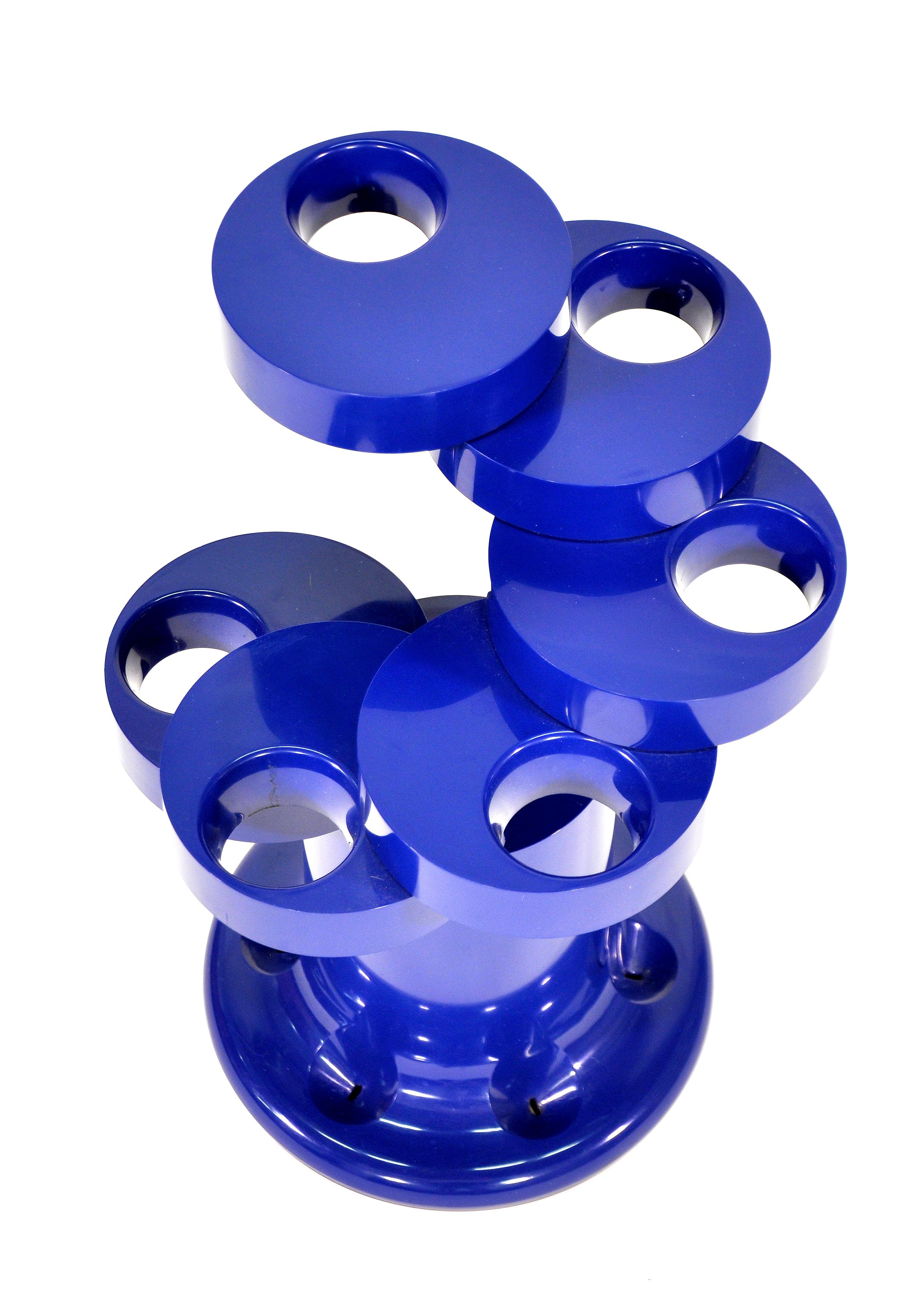 Cobalt Blue Pluvium Umbrella Stand by Giancarlo Piretti for Anonima Castelli