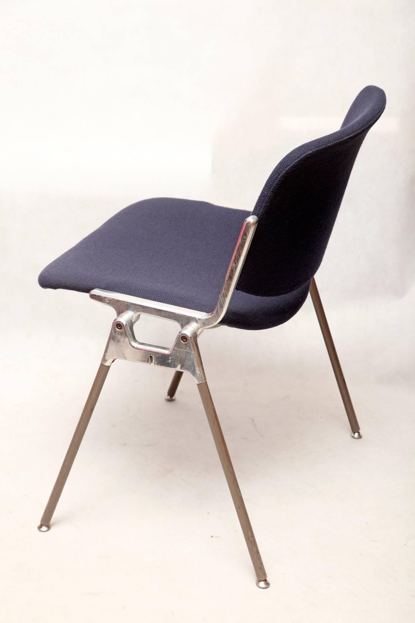 Giancarlo Piretti for Castelli, DSC 106 Chairs, 1970s, Set of Five For Sale 2
