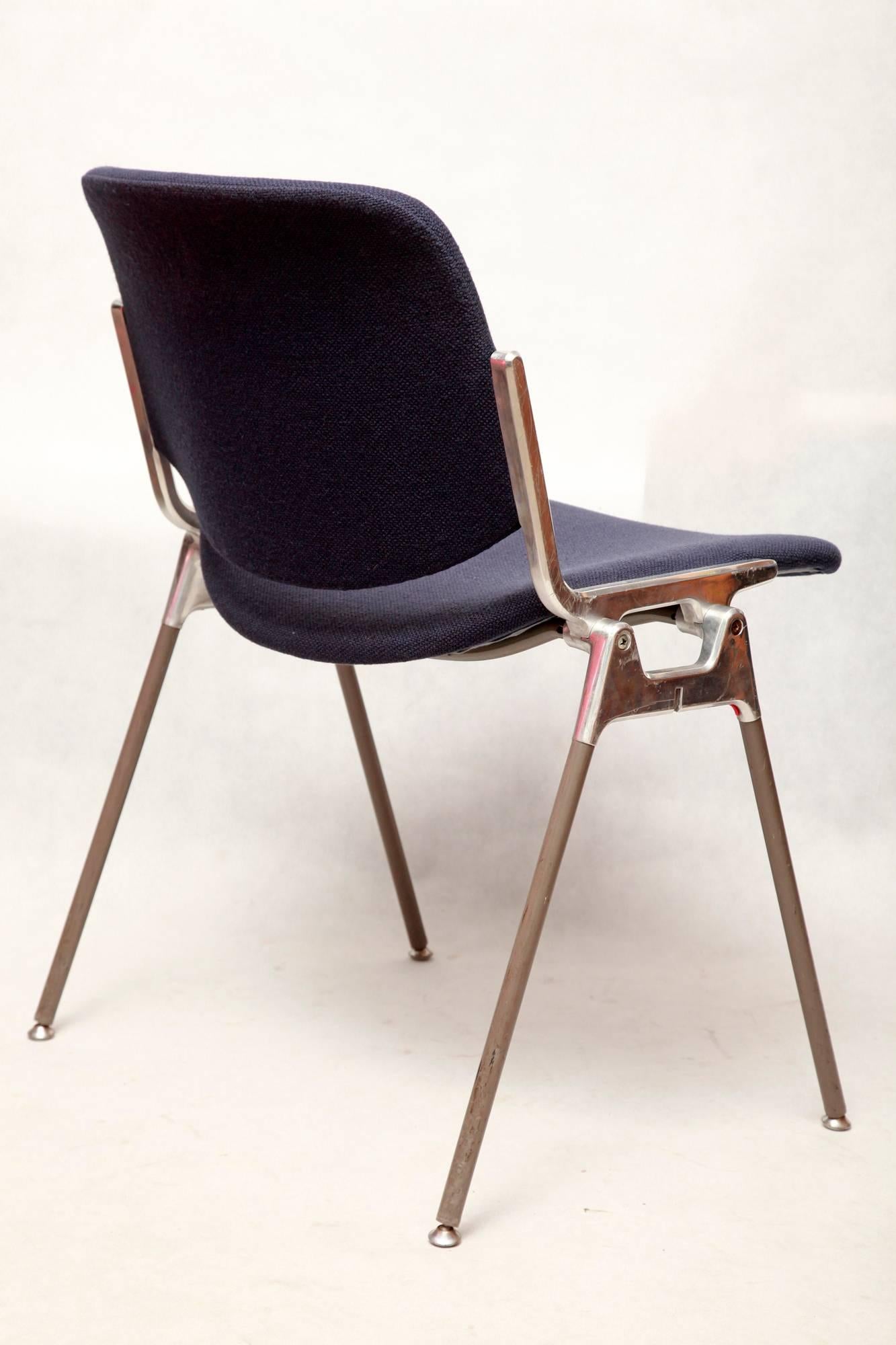 Giancarlo Piretti for Castelli, DSC 106 Chairs, 1970s, Set of Five In Good Condition For Sale In Warsaw, PL