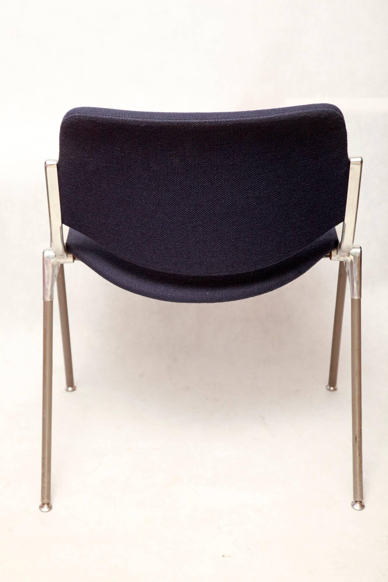 Giancarlo Piretti for Castelli, DSC 106 Chairs, 1970s, Set of Five For Sale 1