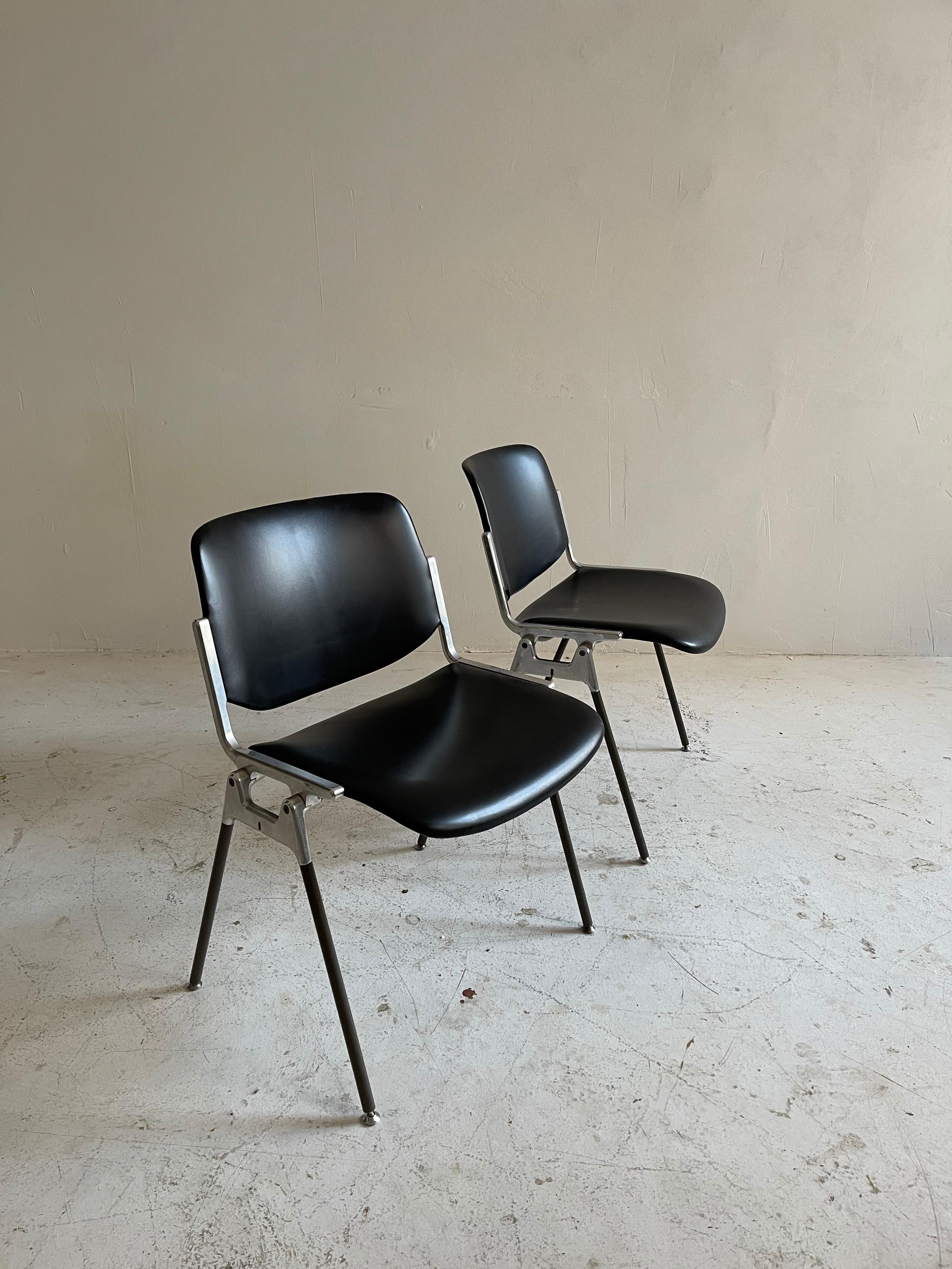 Late 20th Century Giancarlo Piretti for Castelli DSC 106 Chairs, Italy 1970 For Sale