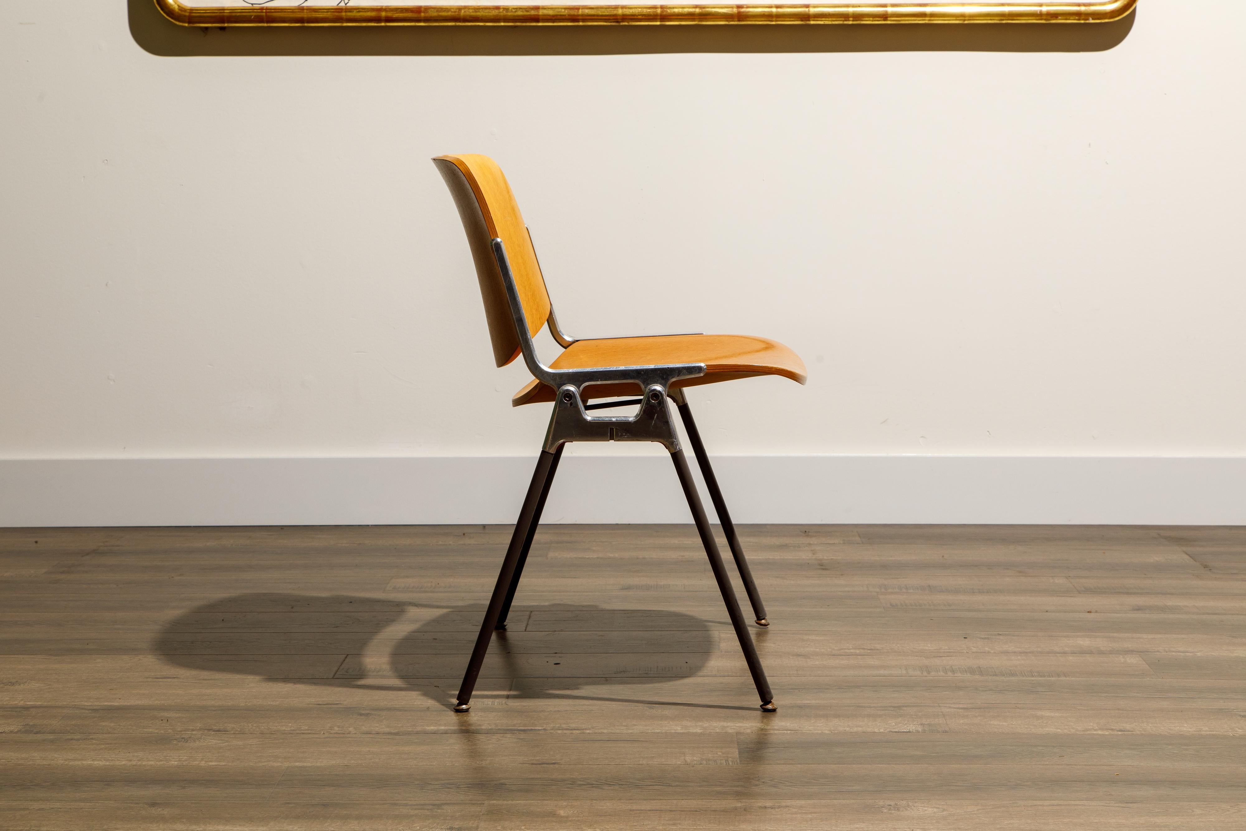 Giancarlo Piretti per Castelli 'DSC 106' Sedie da pranzo impilabili, 1965 circa, Firmate in vendita 3