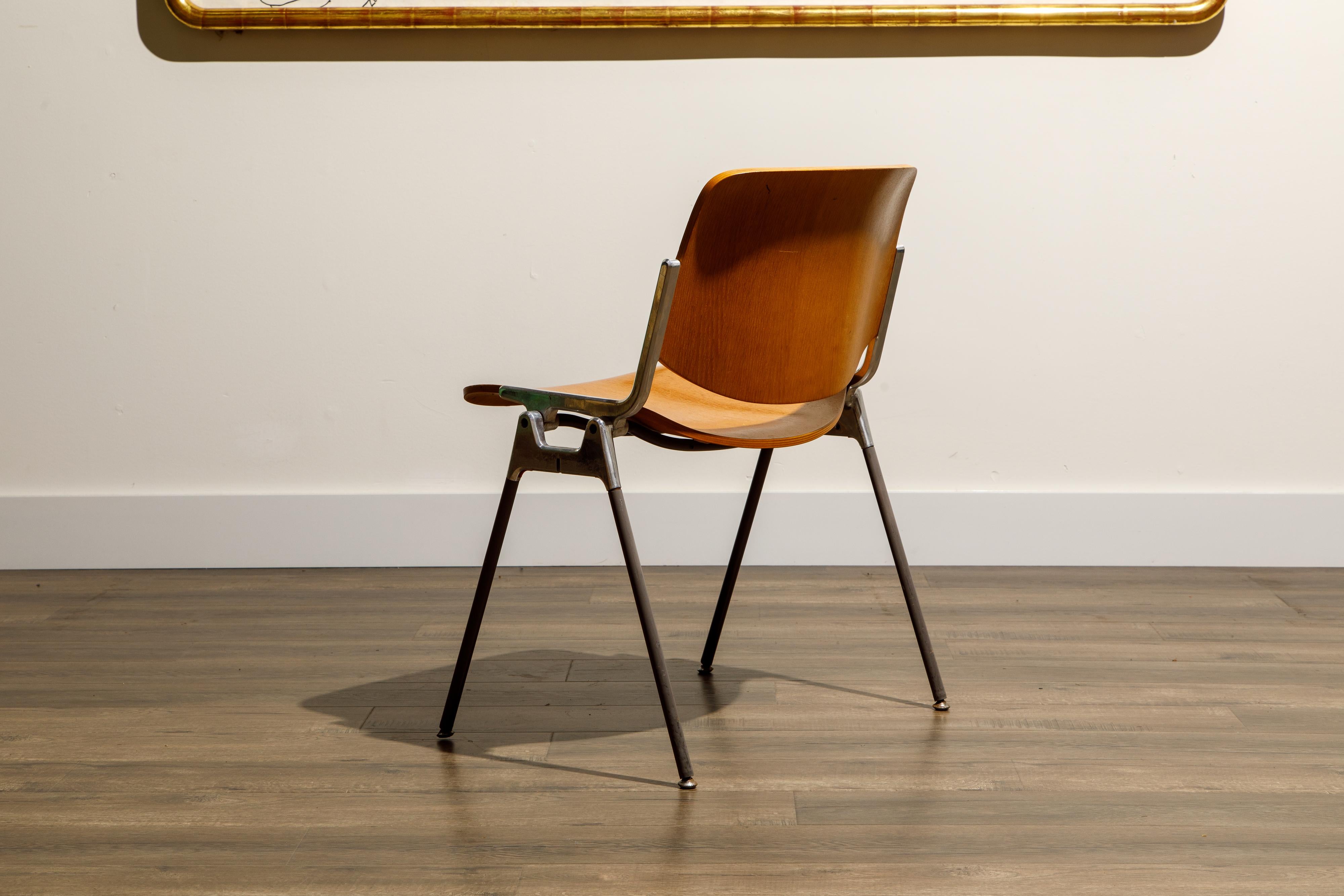 Giancarlo Piretti per Castelli 'DSC 106' Sedie da pranzo impilabili, 1965 circa, Firmate in vendita 4