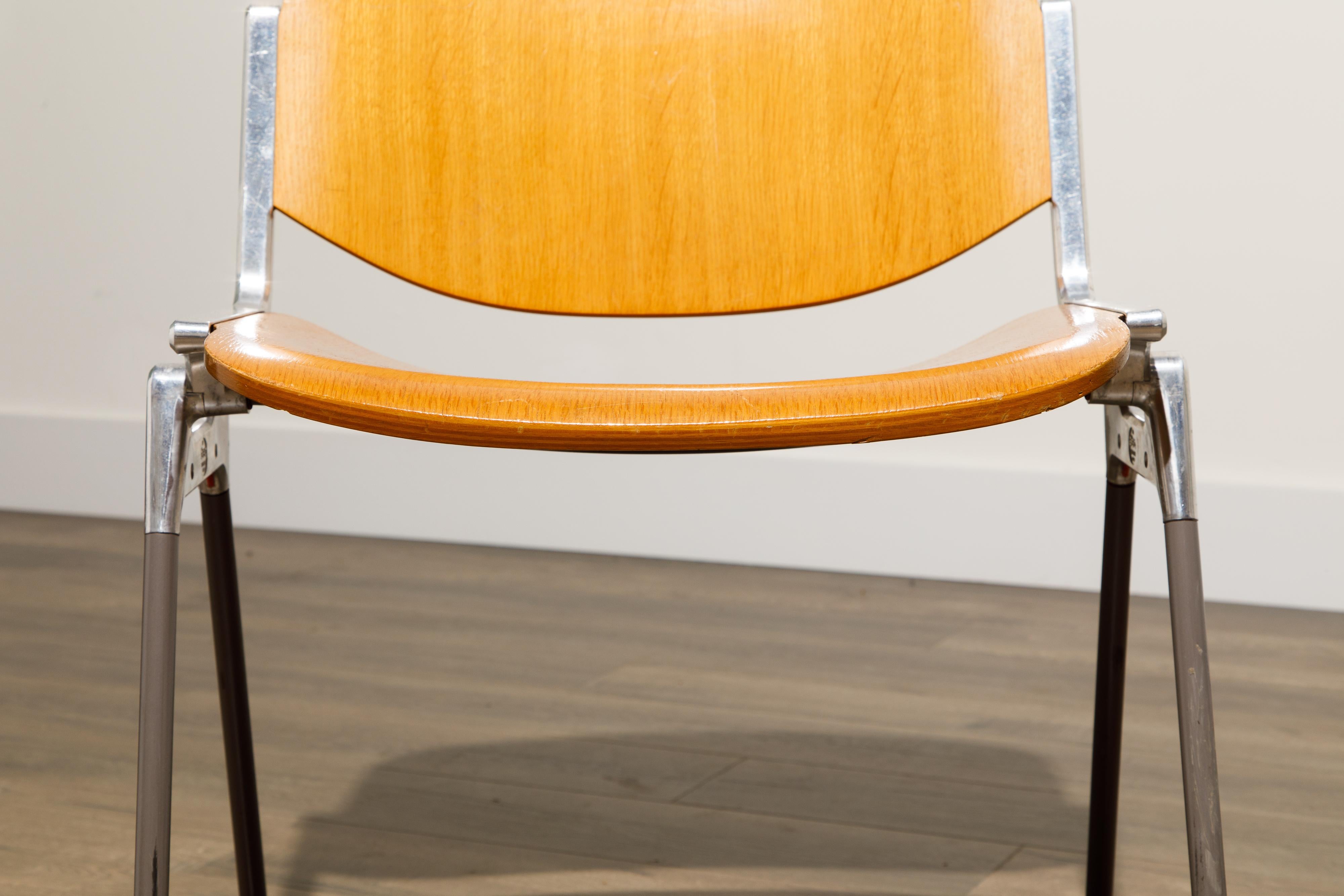 Giancarlo Piretti per Castelli 'DSC 106' Sedie da pranzo impilabili, 1965 circa, Firmate in vendita 8