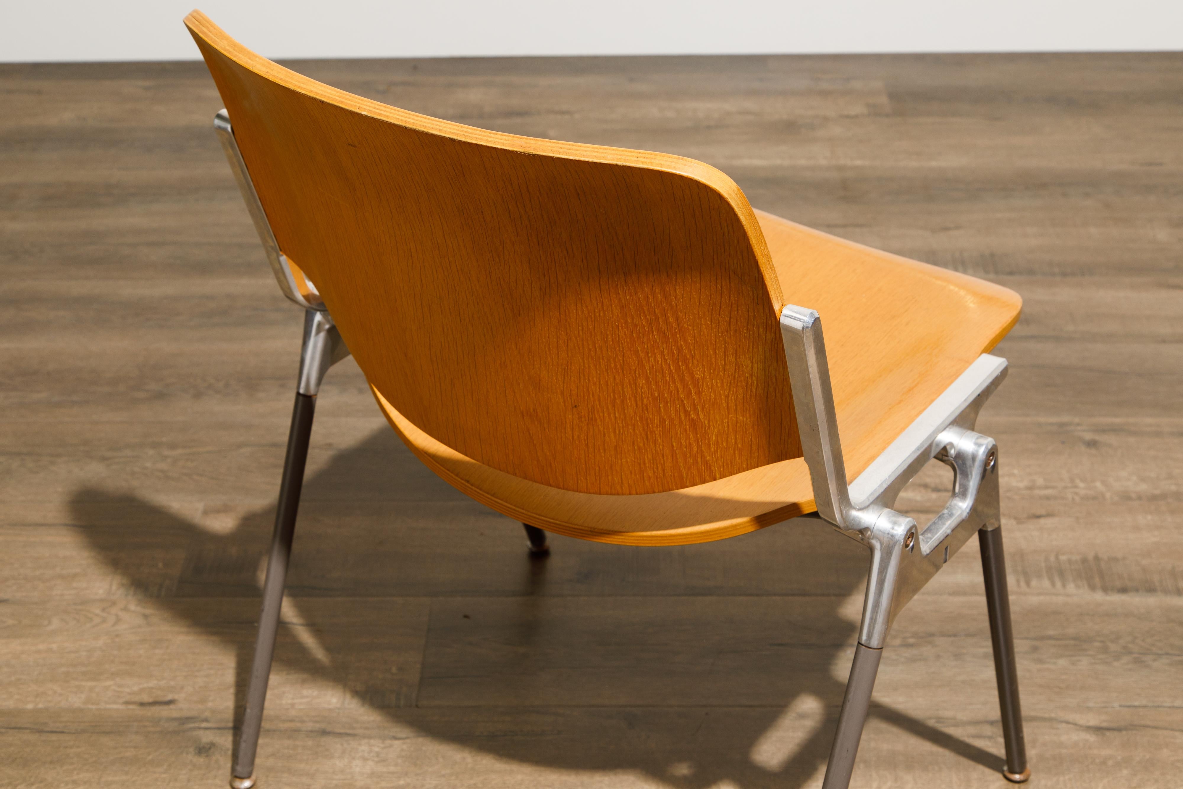 Giancarlo Piretti per Castelli 'DSC 106' Sedie da pranzo impilabili, 1965 circa, Firmate in vendita 9