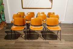 Giancarlo Piretti für Castelli 'DSC 106' Stapel-Esszimmerstühle, um 1965, signiert