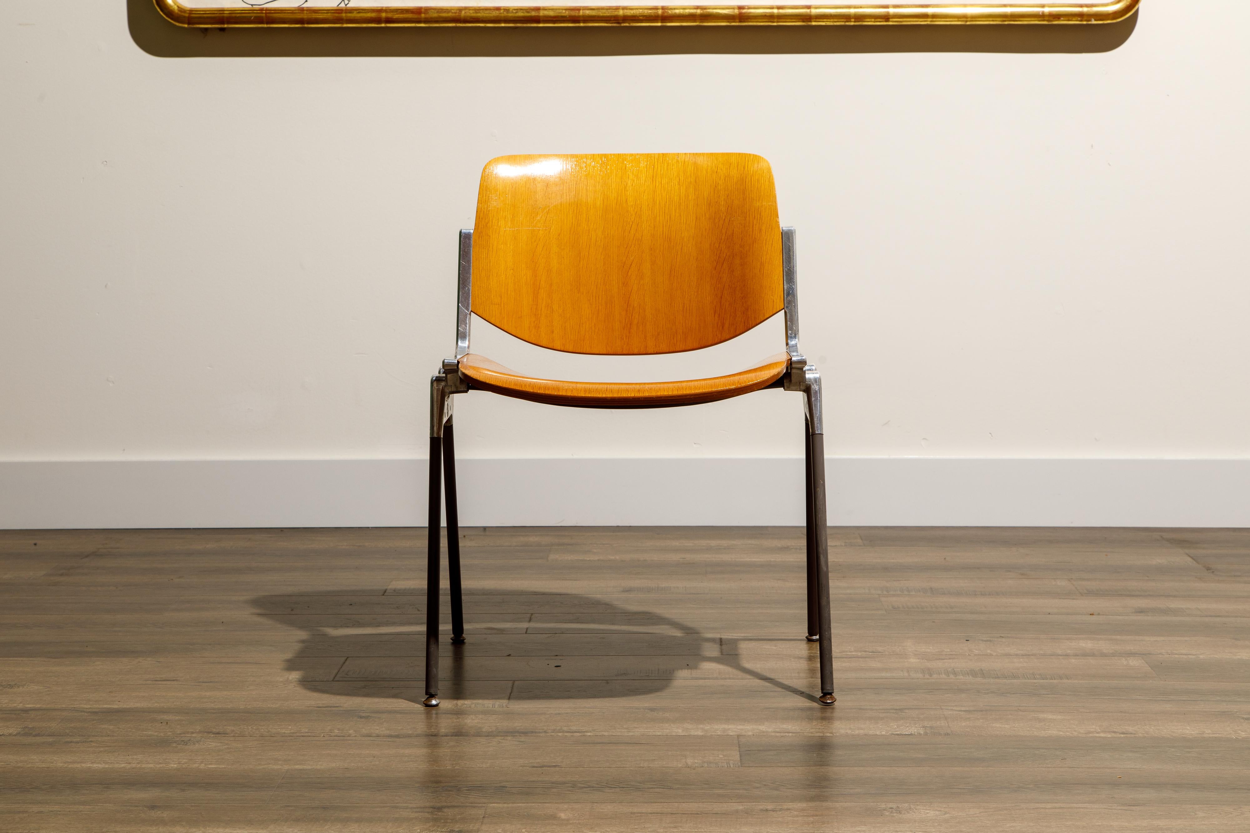 Giancarlo Piretti per Castelli 'DSC 106' Sedie da pranzo impilabili, 1965 circa, Firmate in vendita 1