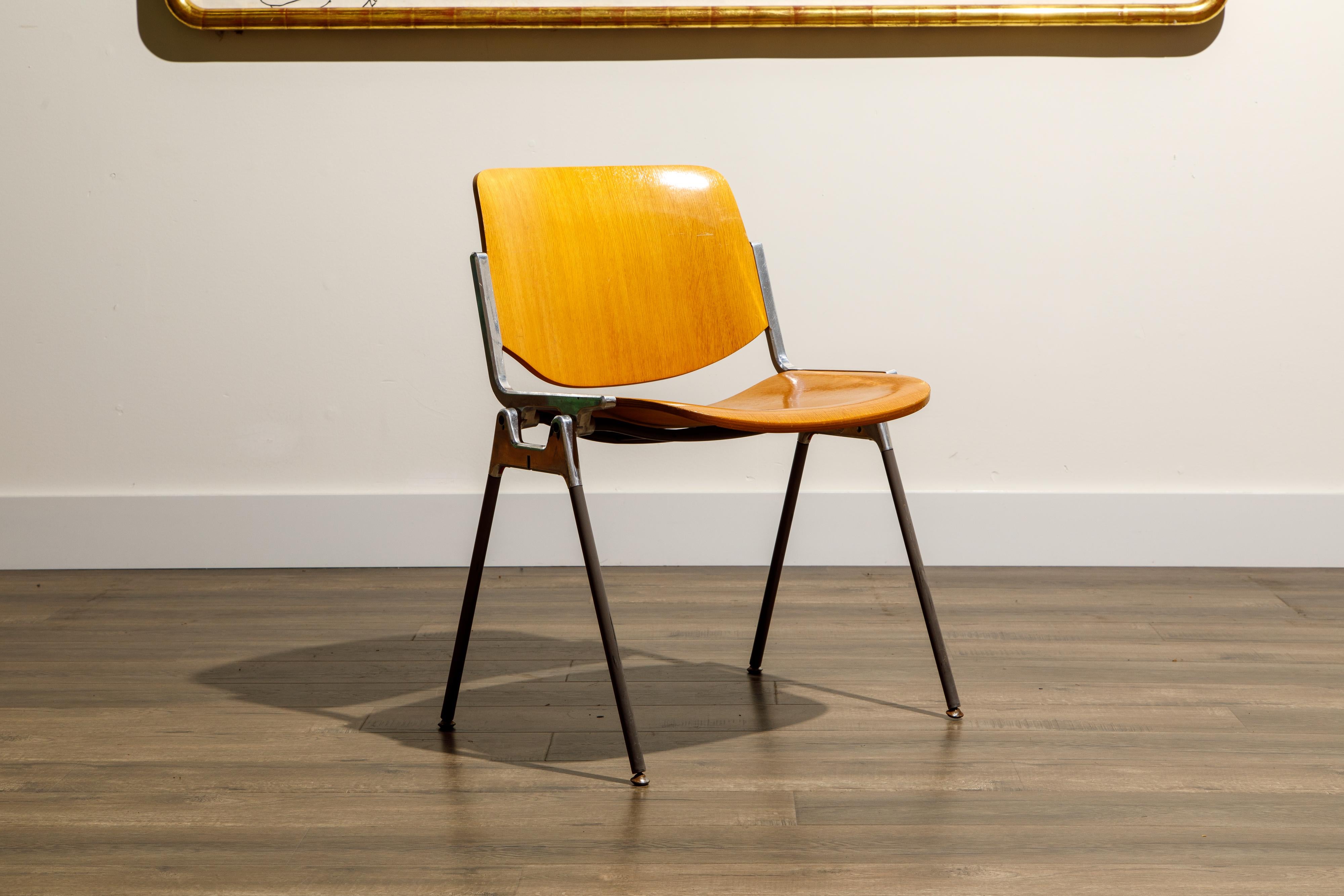 Giancarlo Piretti per Castelli 'DSC 106' Sedie da pranzo impilabili, 1965 circa, Firmate in vendita 2