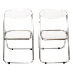 Giancarlo Piretti for Castelli Modern 'Plia' Acrylic Chairs