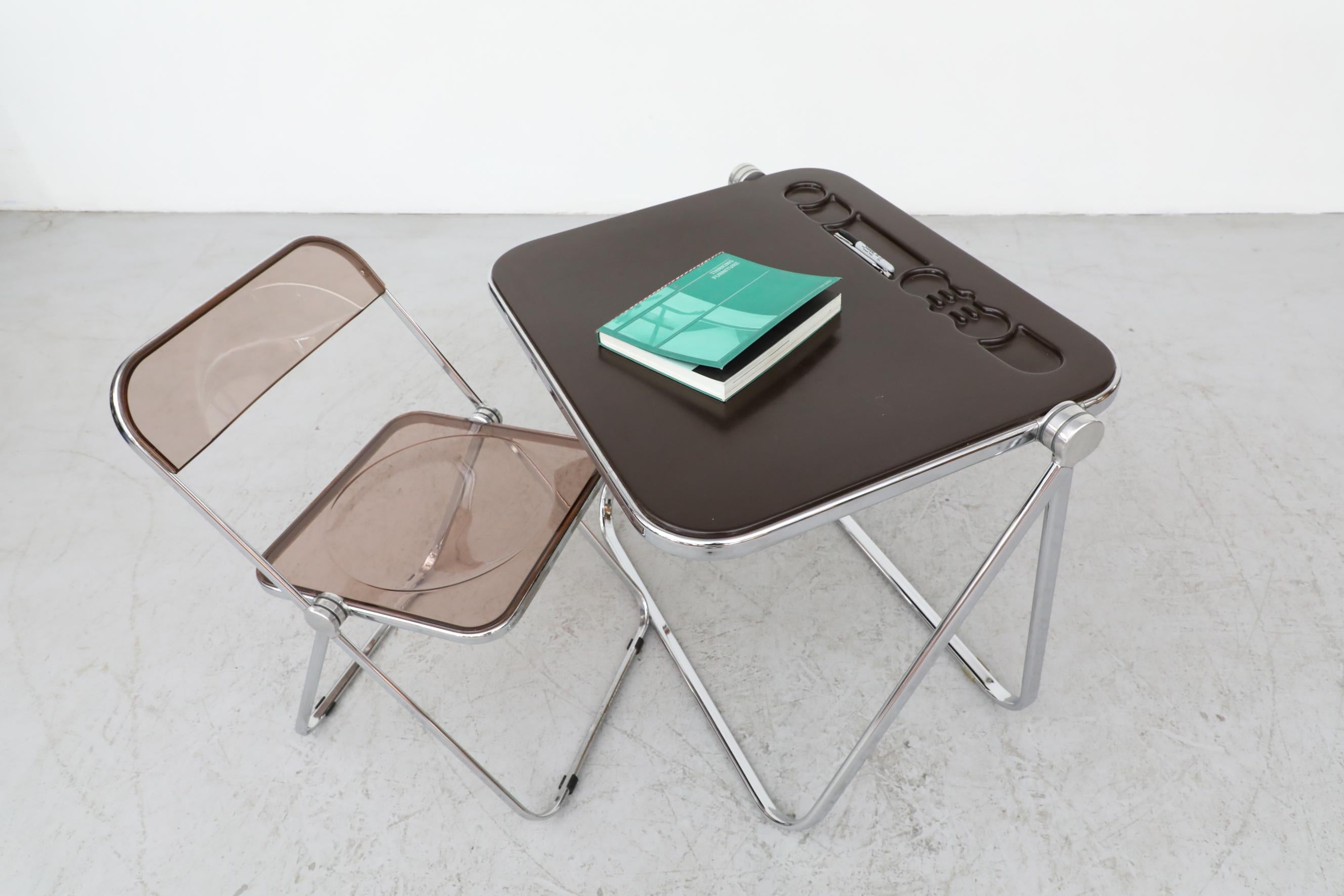 Mid-Century Modern Giancarlo Piretti for Castelli 'Platone' Folding Desk