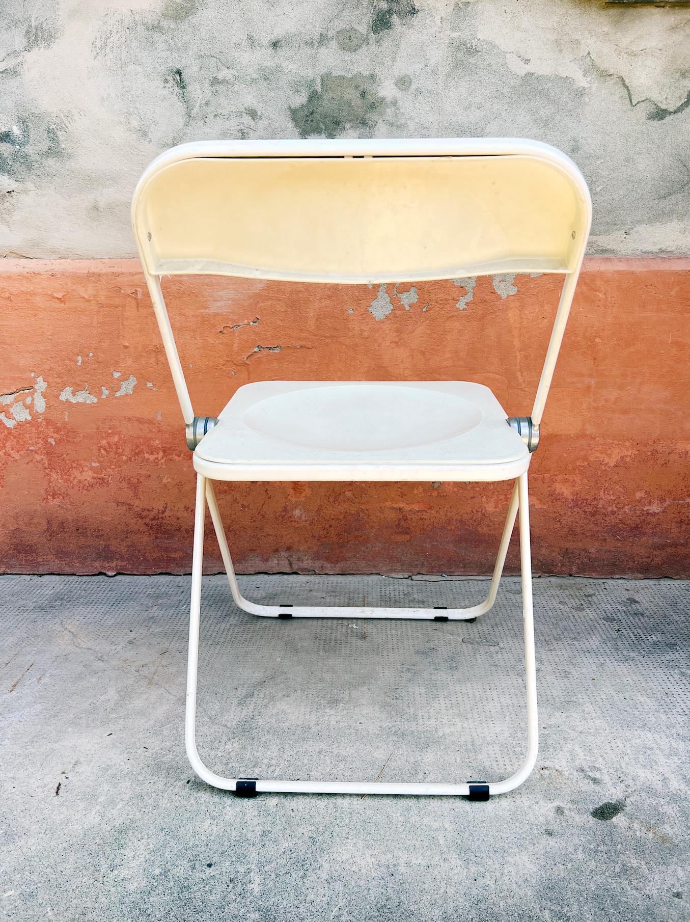 Italian Giancarlo Piretti for Castelli, Plia Folding Chair For Sale
