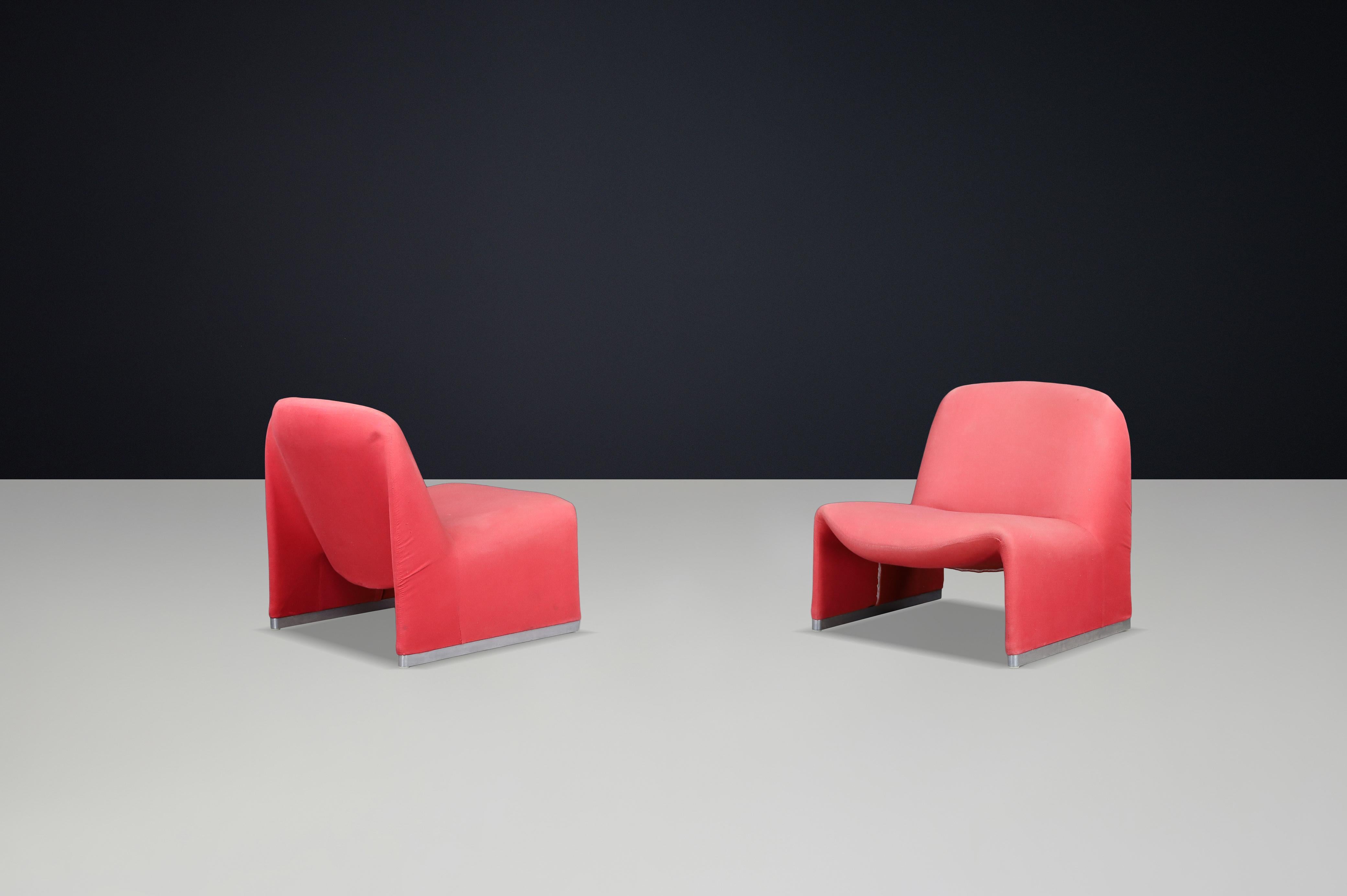 Giancarlo Piretti Lounge Chairs für Anonima Castelli, Italien, 1970er Jahre im Zustand „Gut“ im Angebot in Almelo, NL