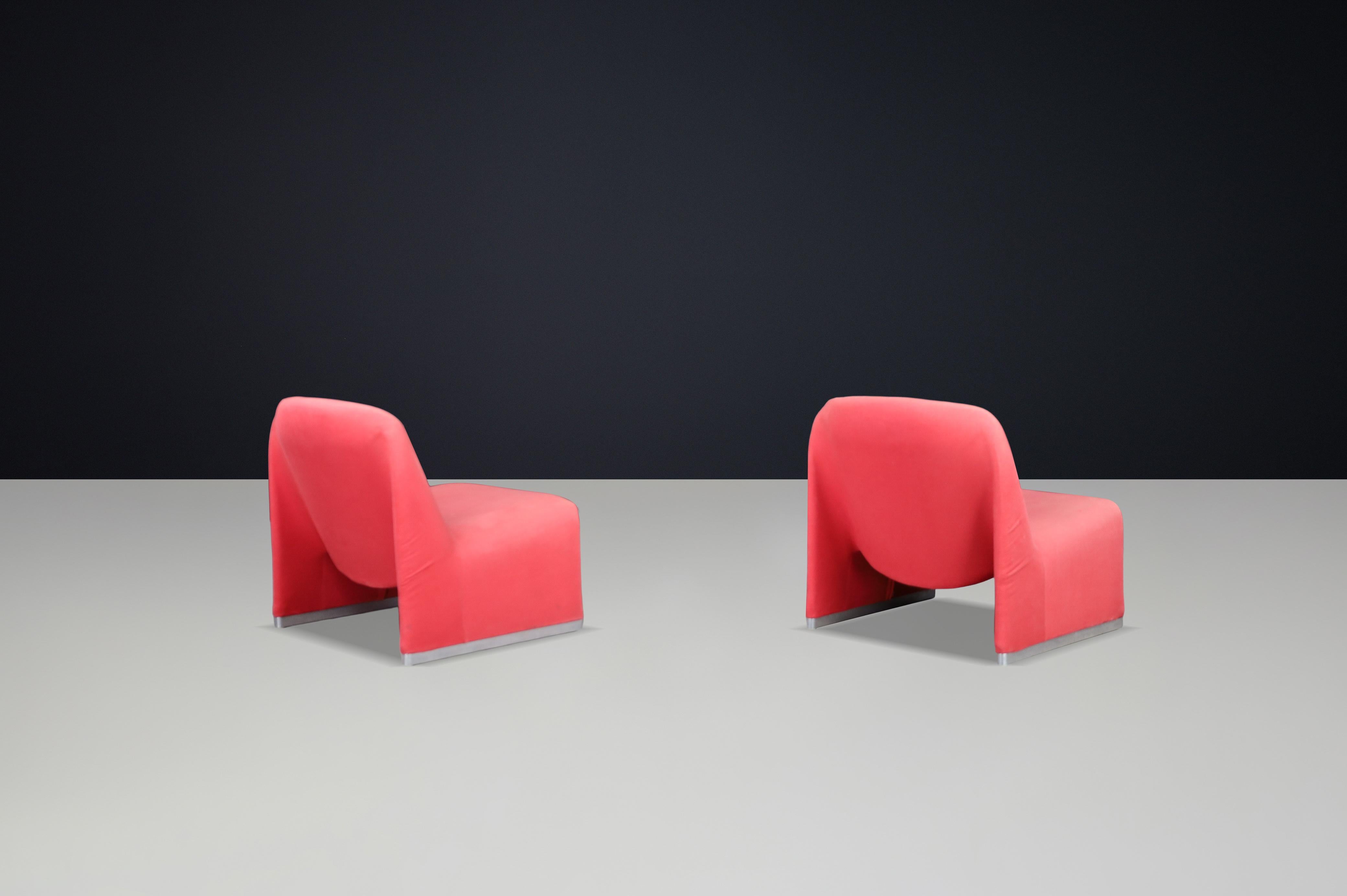 Giancarlo Piretti Lounge Chairs für Anonima Castelli, Italien, 1970er Jahre im Angebot 1