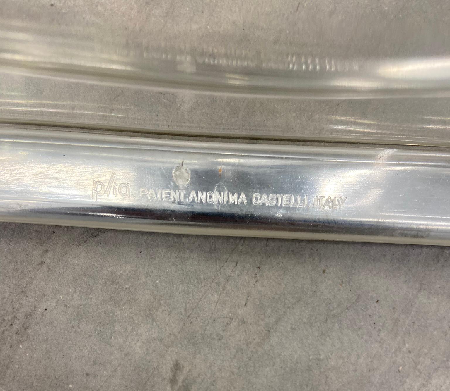 Giancarlo Piretti Lucite-Klappstühle „Plia“ für Castelli, Italien, 1970er Jahre (20. Jahrhundert) im Angebot