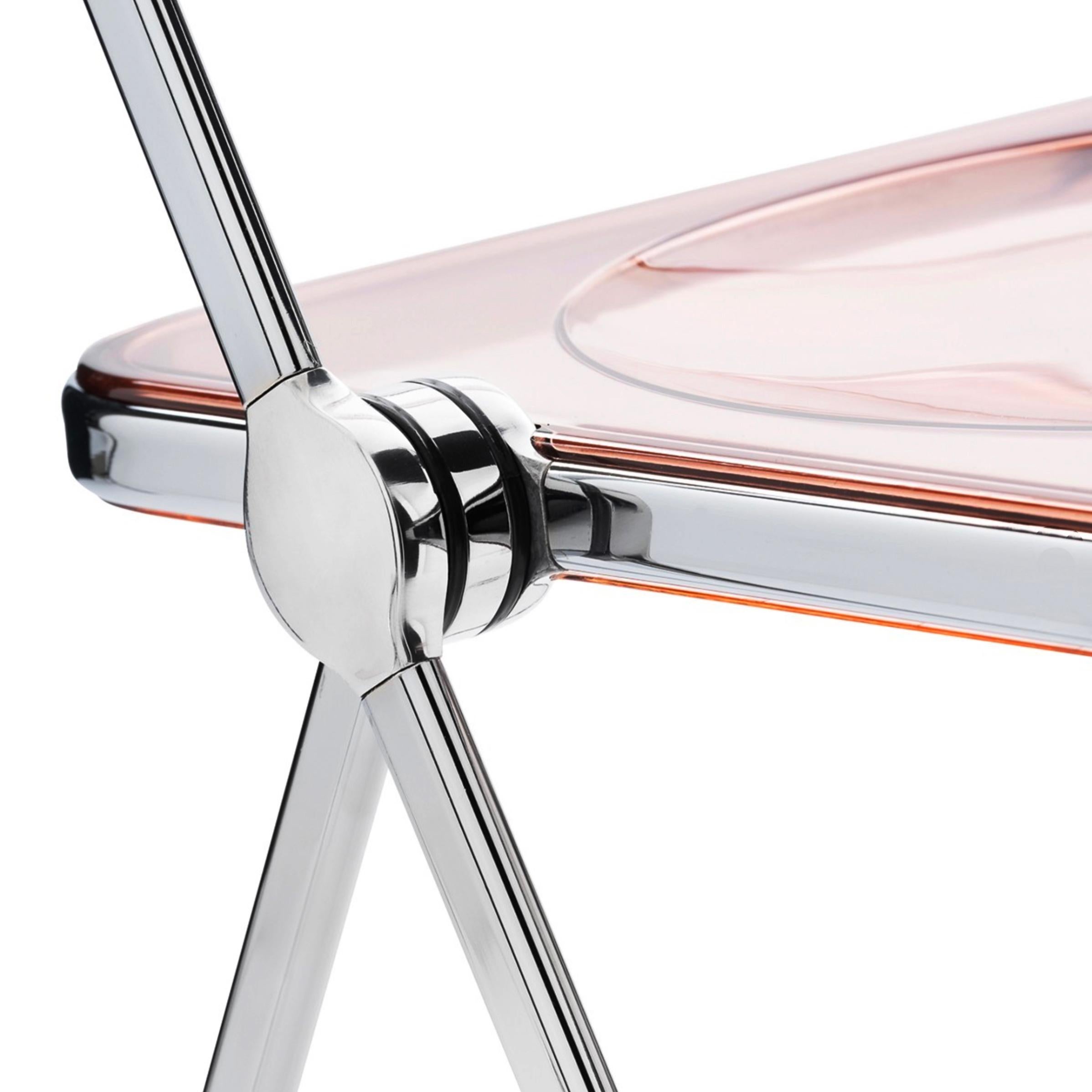 20th Century Giancarlo Piretti Lucite Pink Folding 