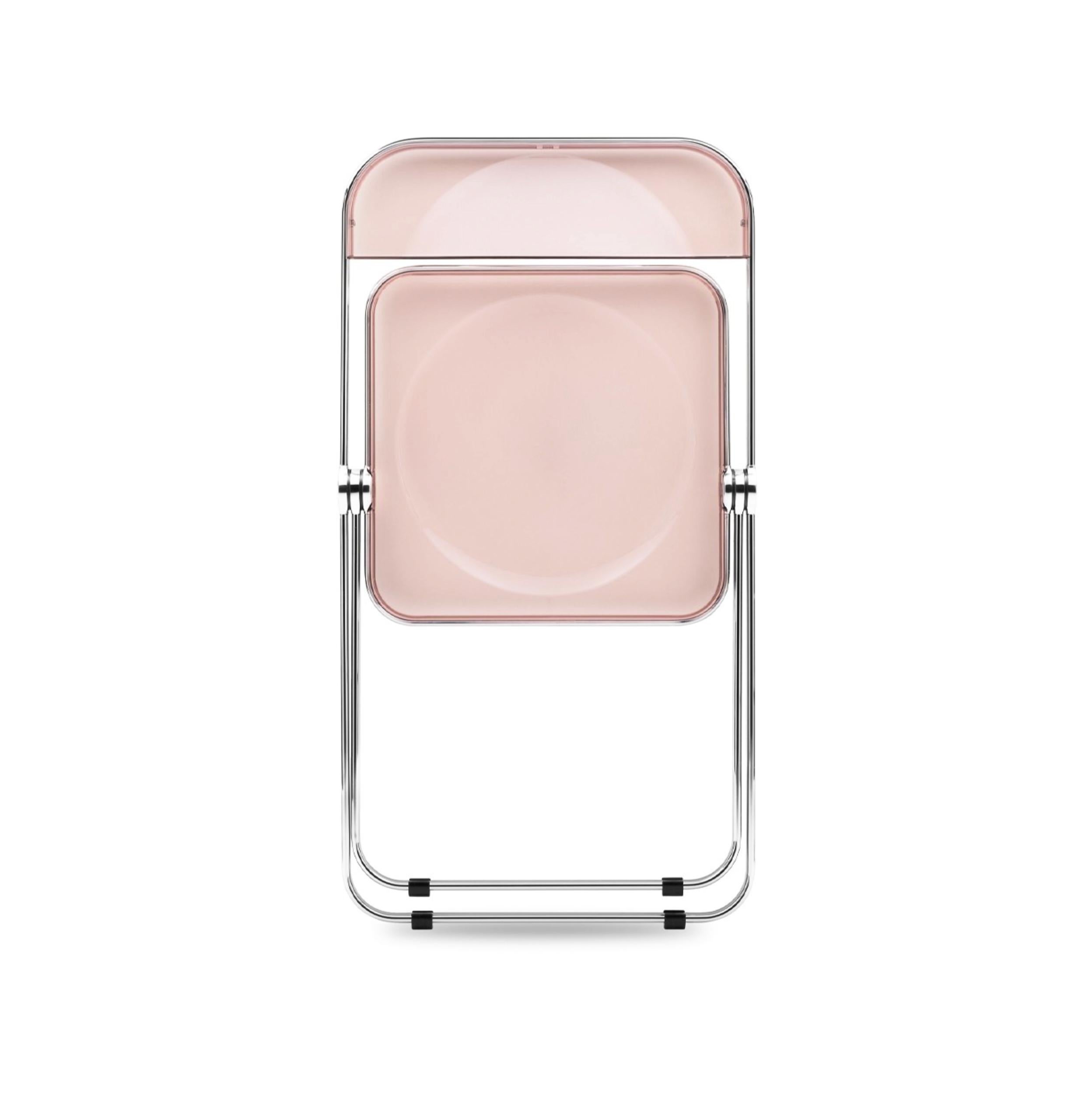 Giancarlo Piretti Lucite Pink Folding 