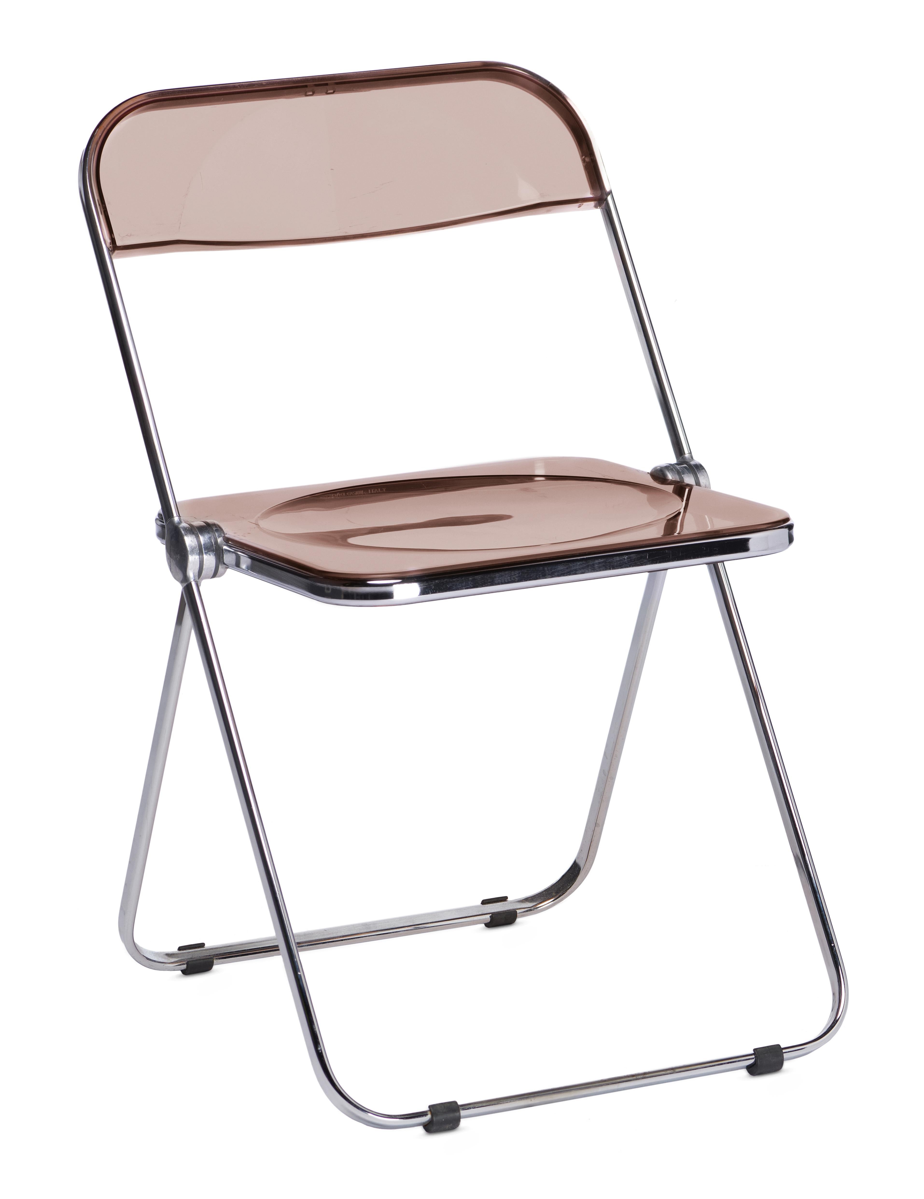 Post-Modern Giancarlo Piretti, Original Plia Folding Chair for Anonima Castelli, 1967 For Sale