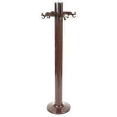 Giancarlo Piretti "Planta" Brown Plastic Coat rack, Anonima Castelli, Italy 1972