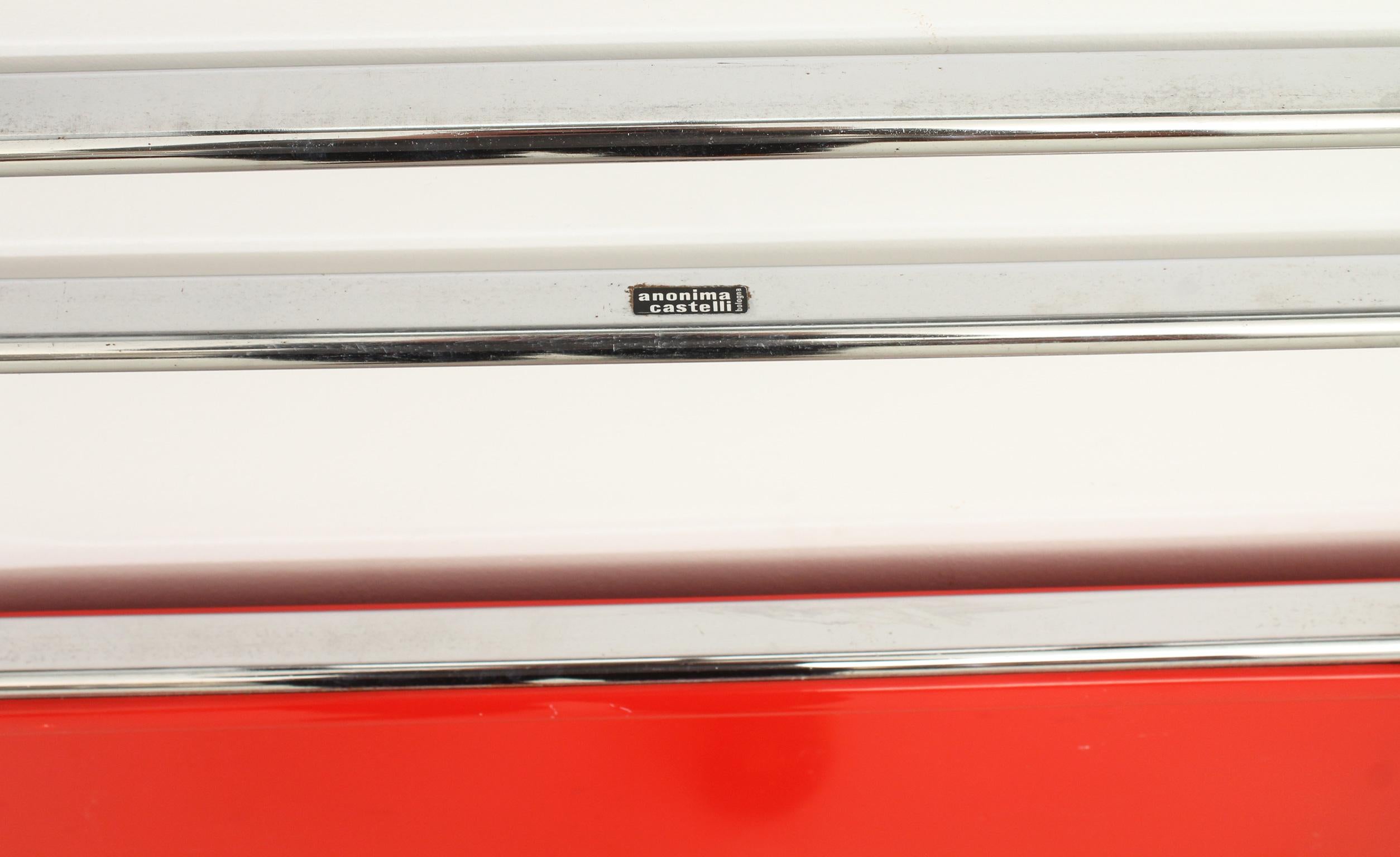 Steel Giancarlo Piretti Platone and Plia Folding Desk Set