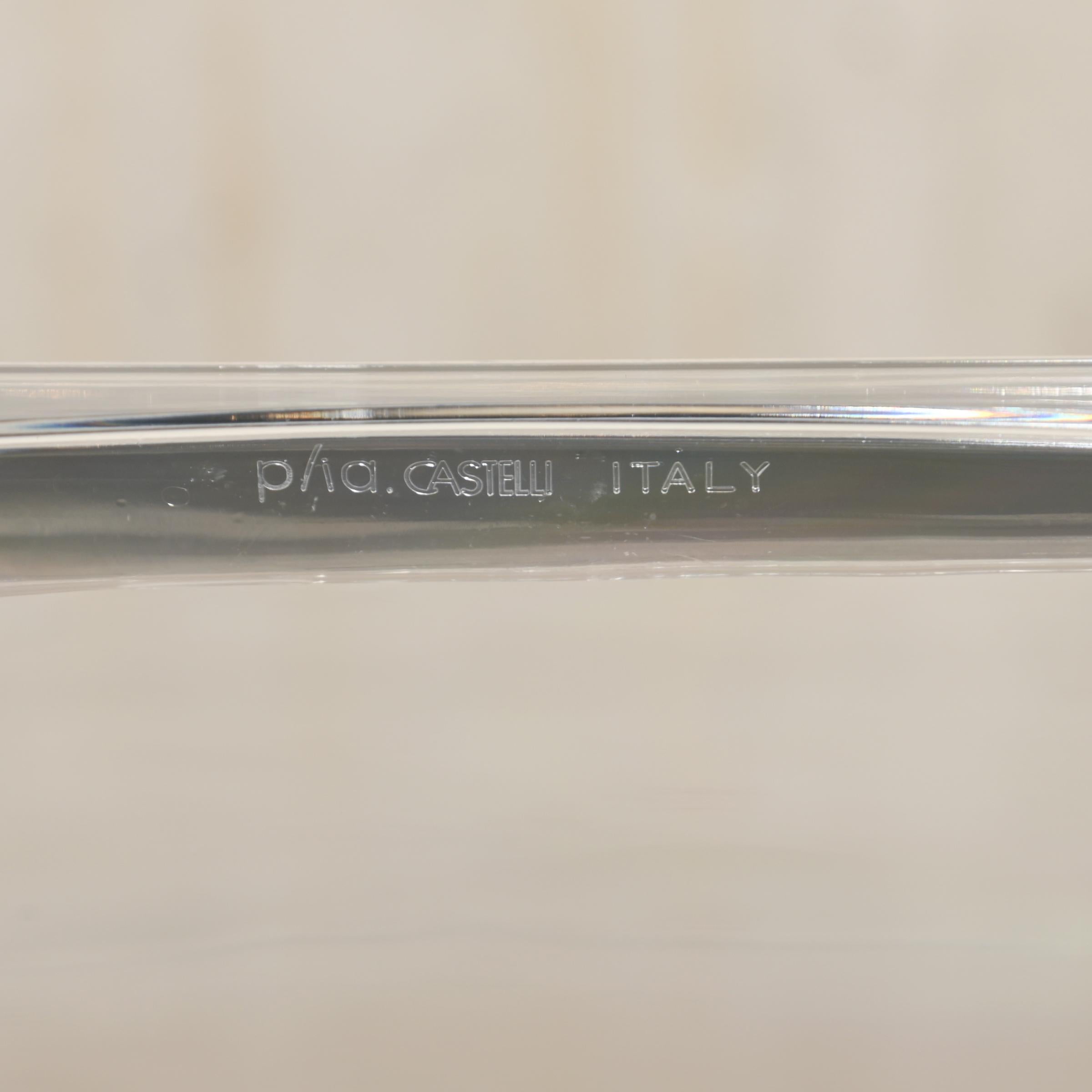 Chaise pliante Plia de Giancarlo Piretti en Lucite et chrome pour Castelli, Italie en vente 8