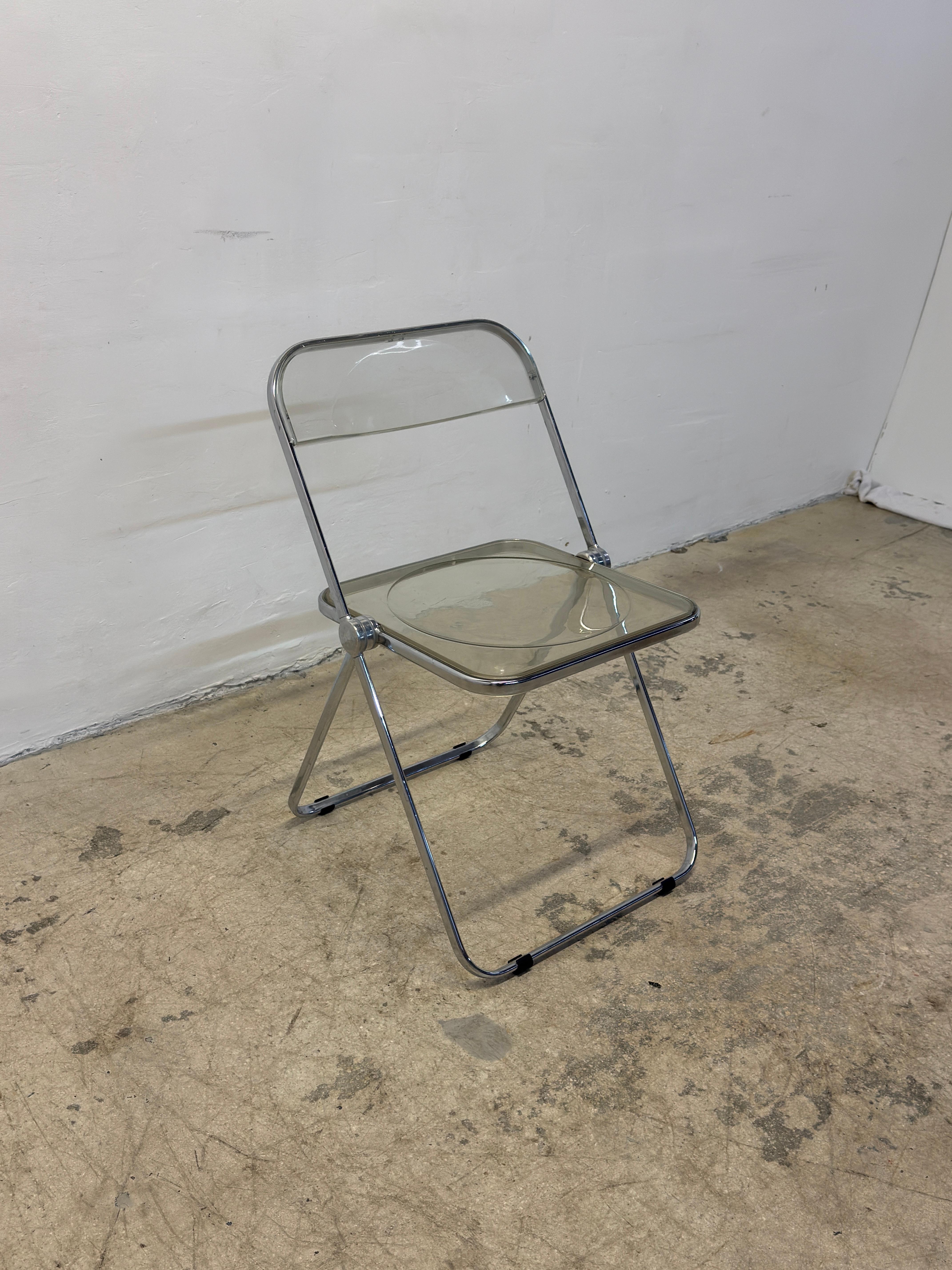 Giancarlo Piretti Plia - Set di quattro sedie Foldes per Castelli in vendita 5