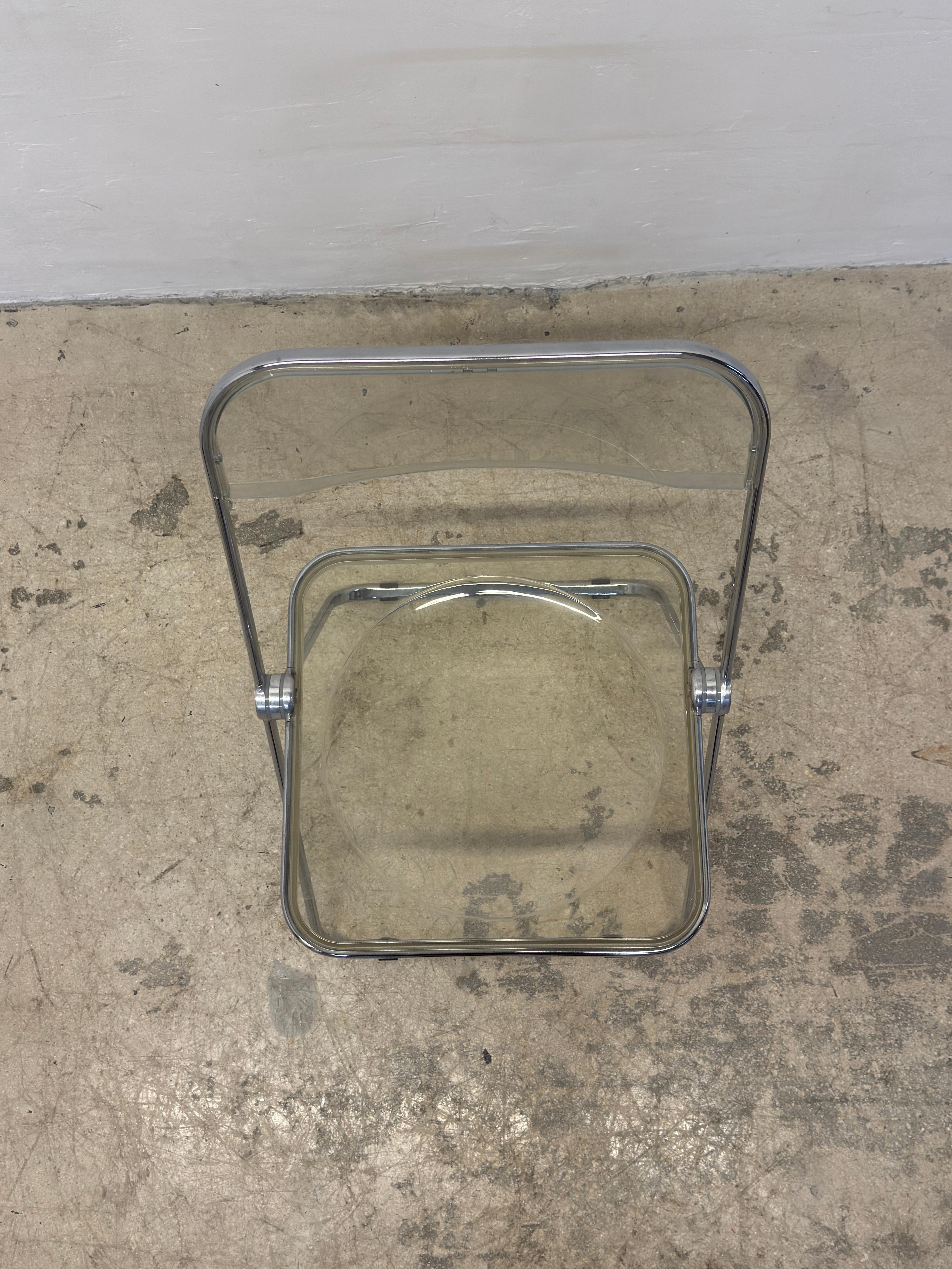 Giancarlo Piretti Plia - Set di quattro sedie Foldes per Castelli in vendita 6