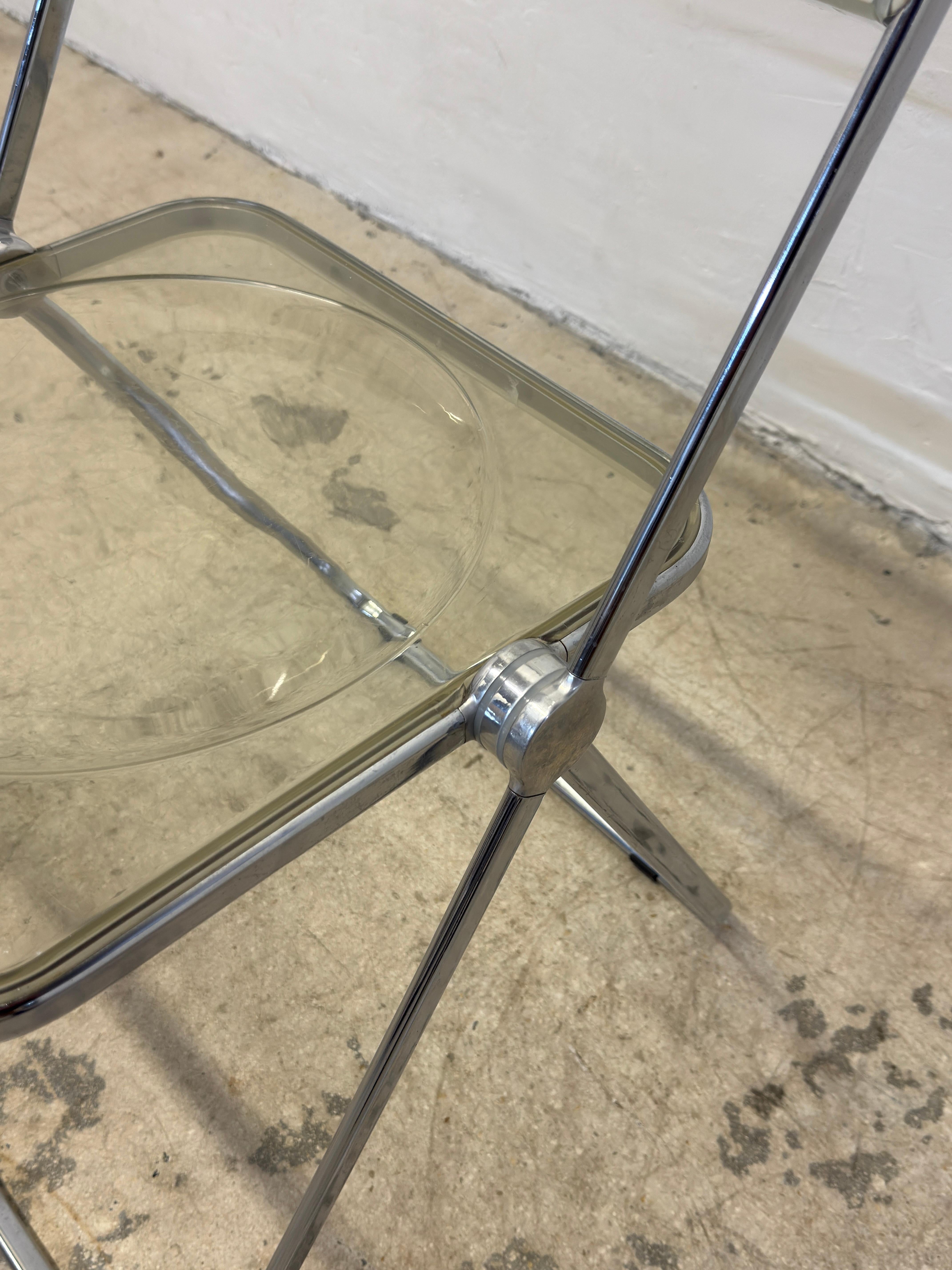 Giancarlo Piretti Plia - Set di quattro sedie Foldes per Castelli in vendita 7