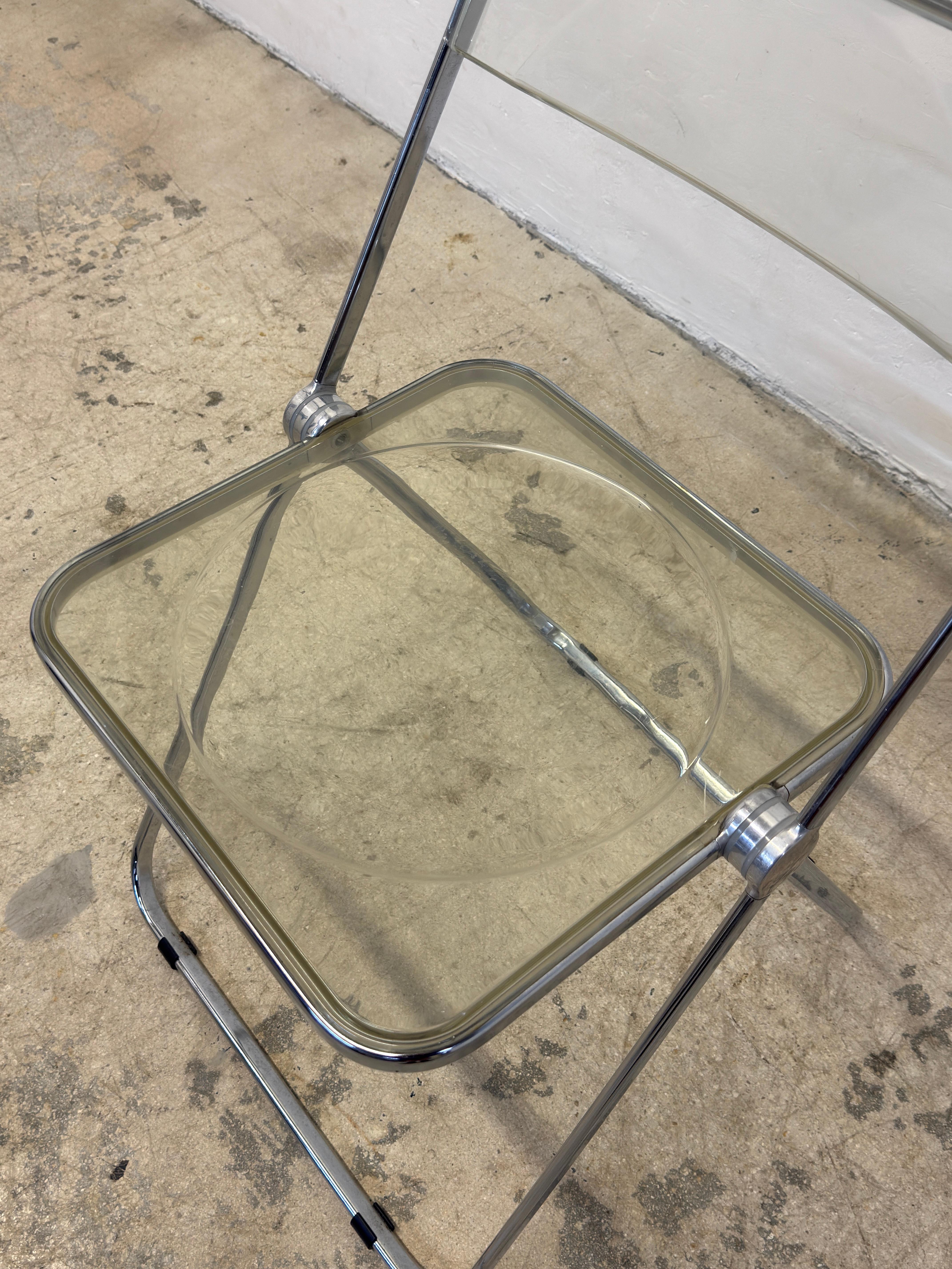 Giancarlo Piretti Plia - Set di quattro sedie Foldes per Castelli in vendita 8