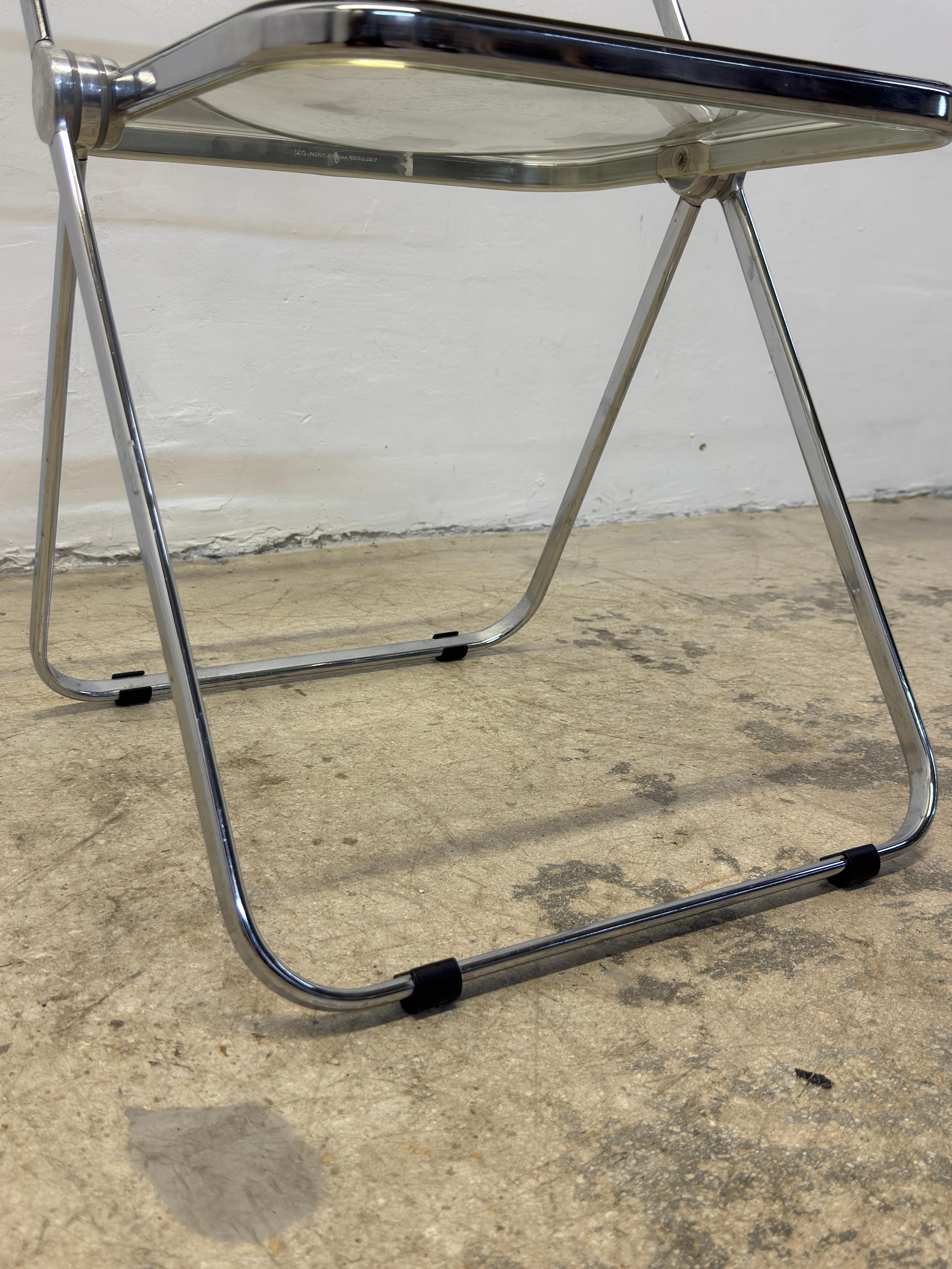 Giancarlo Piretti Plia - Set di quattro sedie Foldes per Castelli in vendita 10