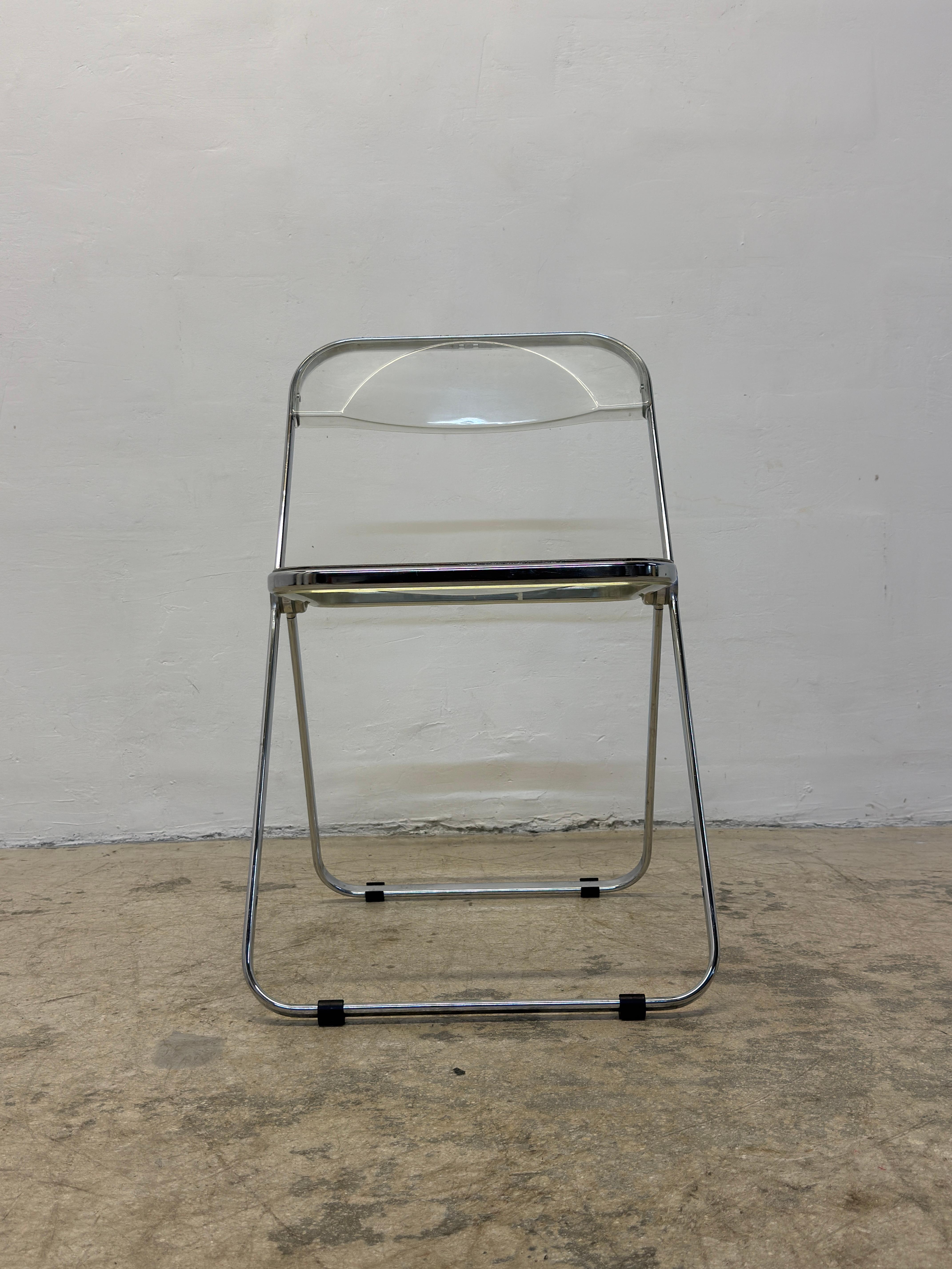 Giancarlo Piretti Plia - Set di quattro sedie Foldes per Castelli in vendita 11