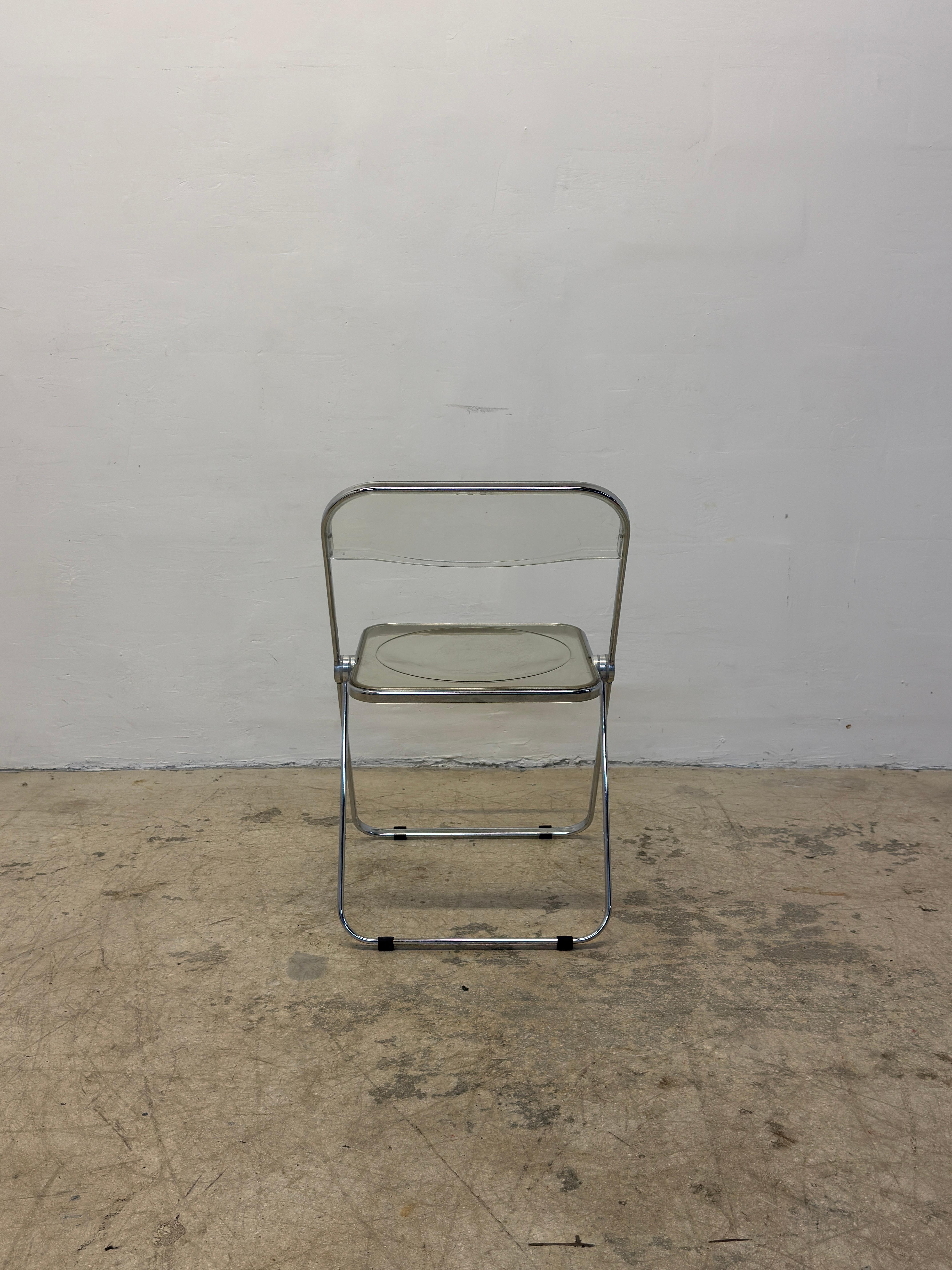 Giancarlo Piretti Plia - Set di quattro sedie Foldes per Castelli in vendita 1