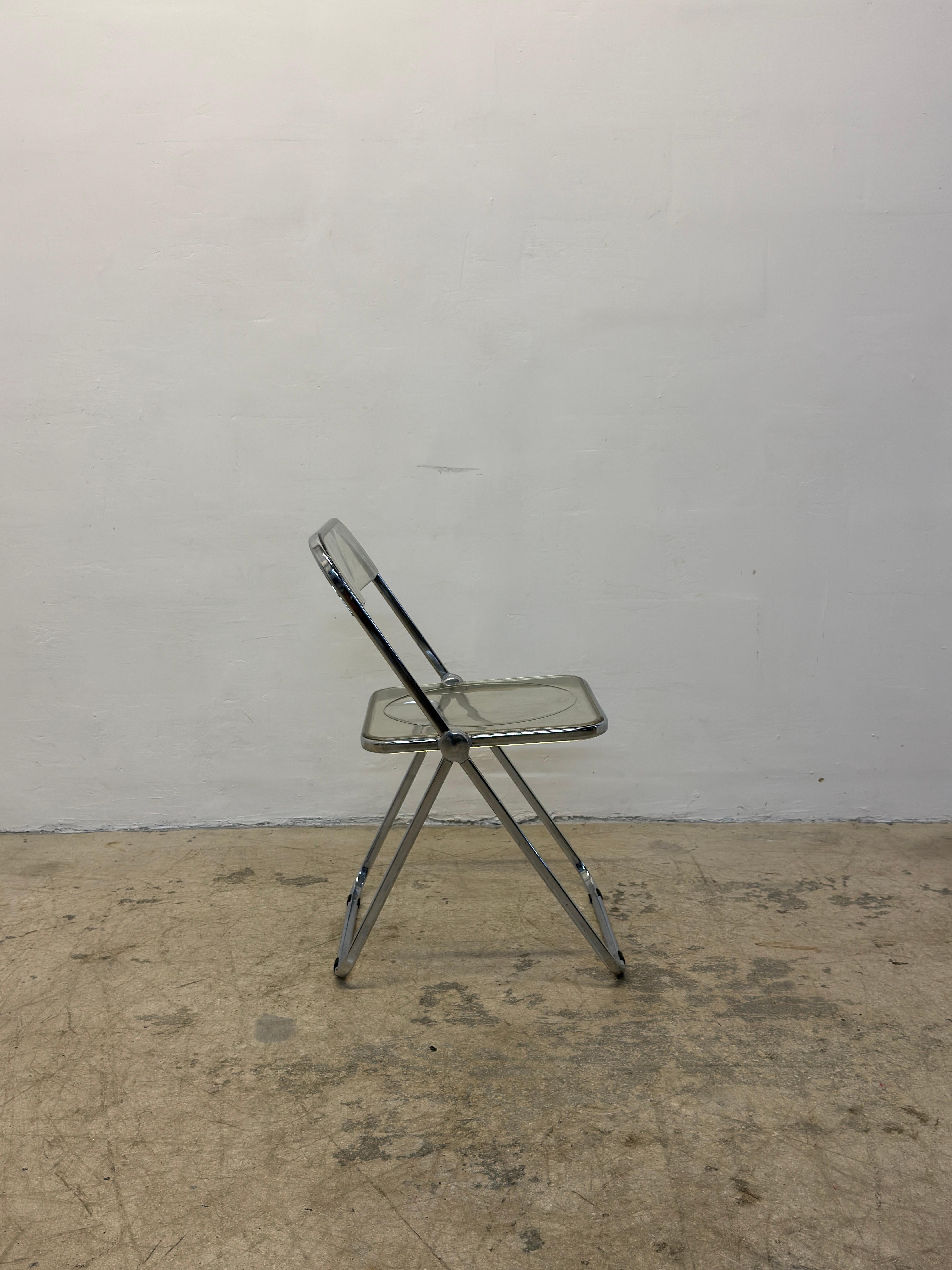 Giancarlo Piretti Plia - Set di quattro sedie Foldes per Castelli in vendita 2