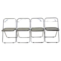 Giancarlo Piretti Plia - Set di quattro sedie Foldes per Castelli