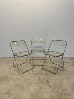 Giancarlo Piretti Plia Folding Chairs for Castelli - Set of Three