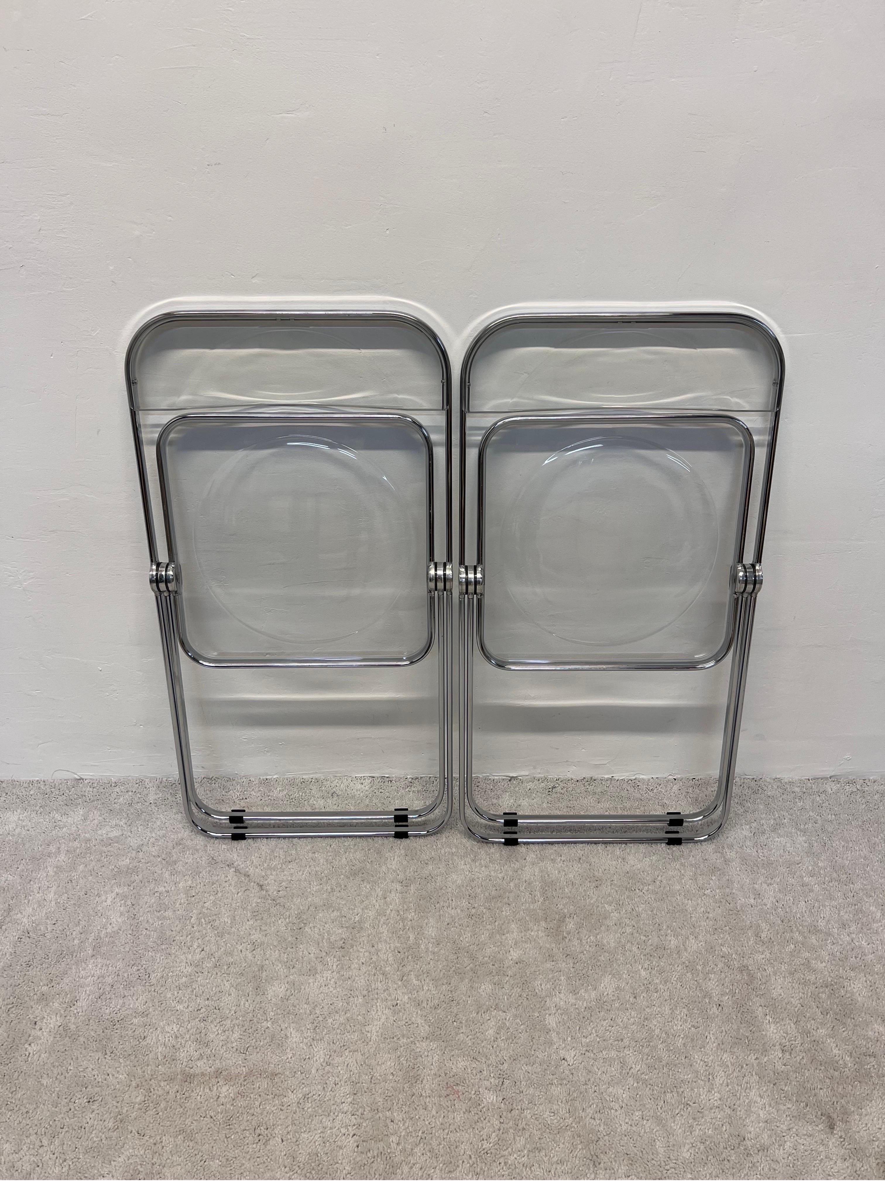 Giancarlo Piretti Plia Folding Chairs for Castelli - set of Two 5
