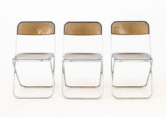 Giancarlo Piretti "Plia" Style Folding Chairs, 3