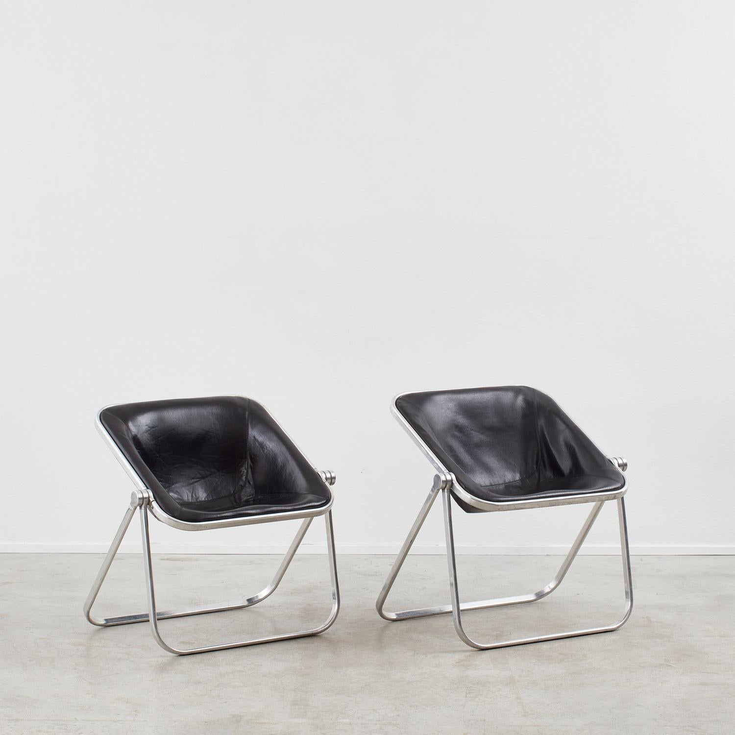 Giancarlo Piretti Plona chair Anonima for Castelli - Italy, 1969. Pair available For Sale 4