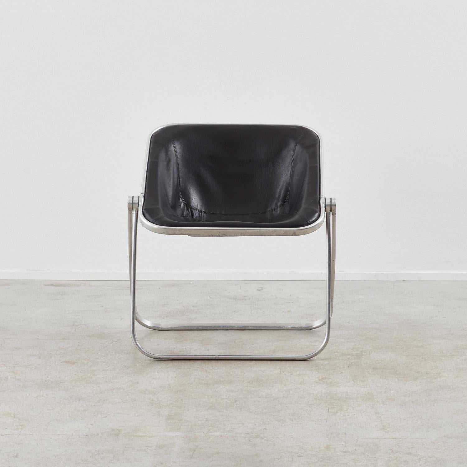 Mid-20th Century Giancarlo Piretti Plona chair Anonima for Castelli - Italy, 1969. Pair available For Sale