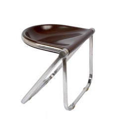 Giancarlo Piretti "Pluff" Italian Folding Chair for Anonima Castelli, 1960s