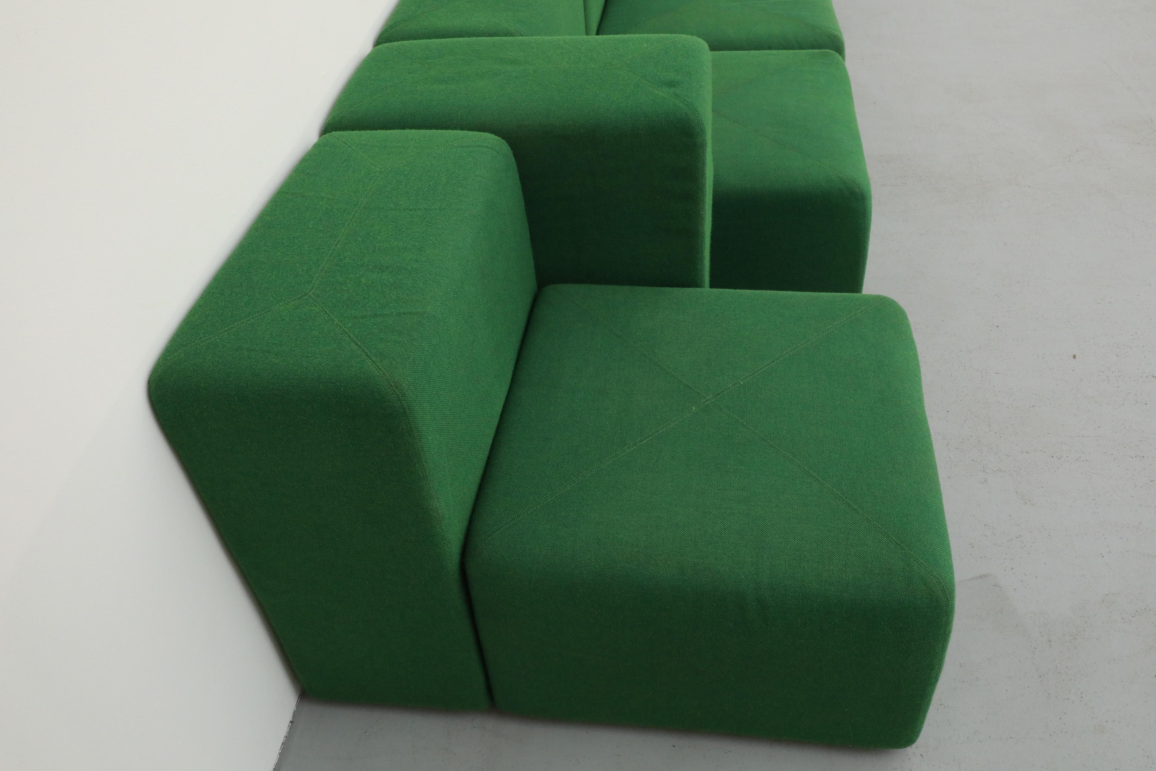 Canapé modulaire vert Sistema 61 de Giancarlo Piretti pour Castelli, 1970 en vente 3